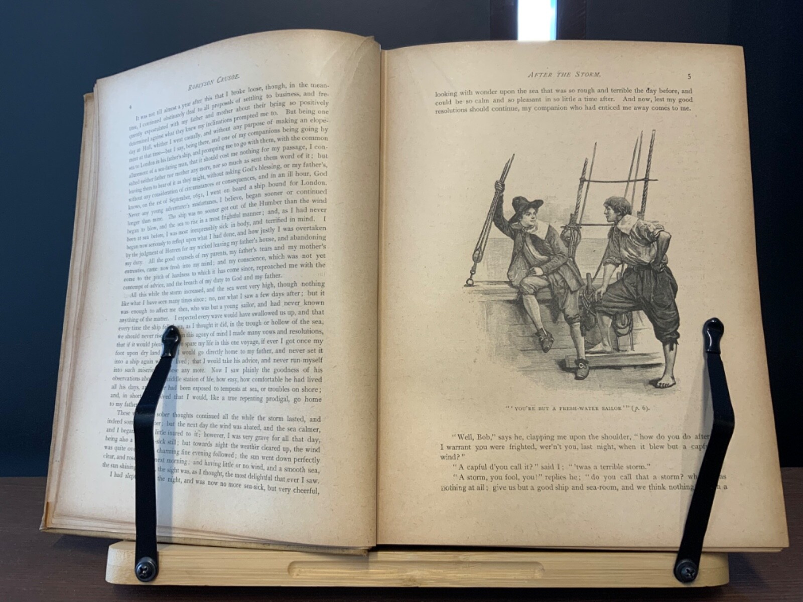 Circa 1900 Robinson Crusoe, by Daniel Defoe. Illustrated by Walter Paget.
