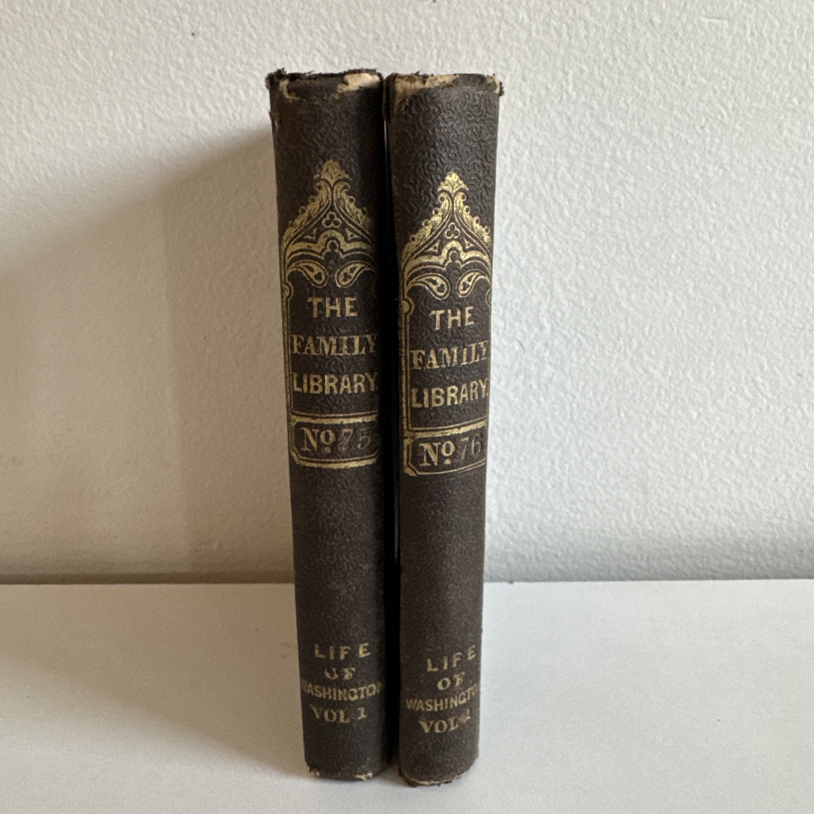 1835 – A Life of Washington in Two Volumes by James K Paulding 1st Ed Family Lib