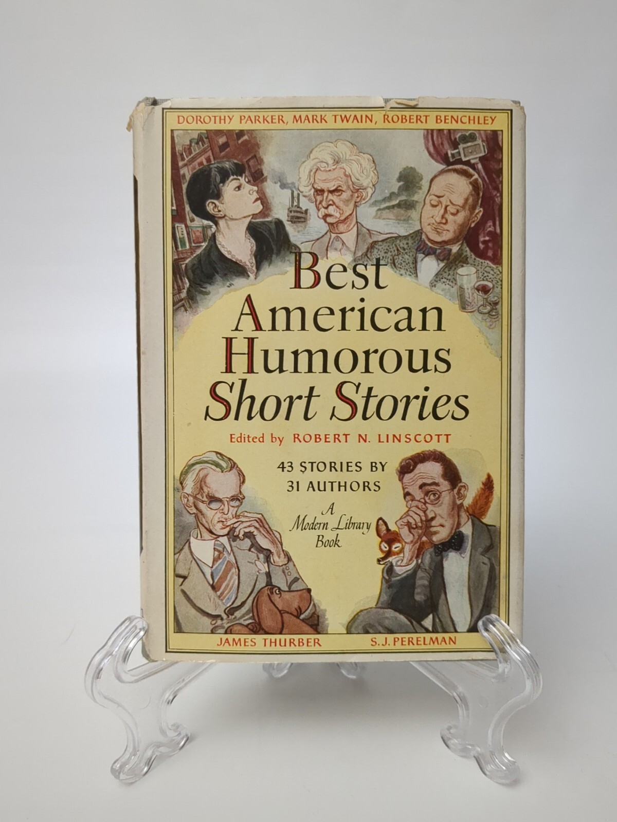 Best American Humorous Short Stories 1945 Modern Library #87 HC/DJ R.N. Linscott