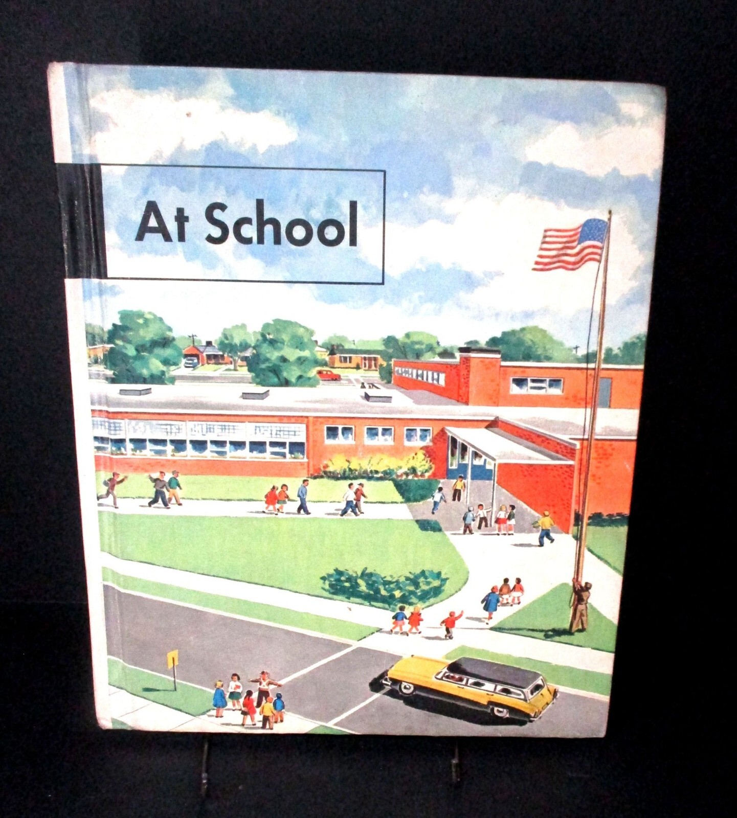 At School 1963 Hardcover Textbook With Illustrations