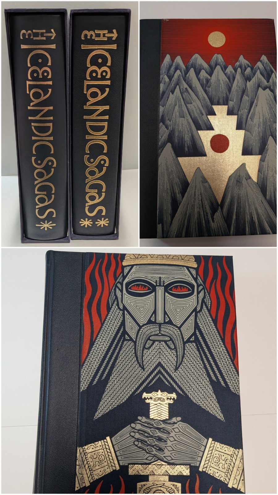 ICELANDIC SAGAS Magnus Magnusson FOLIO SOCIETY illustrated 2 vol free S/H