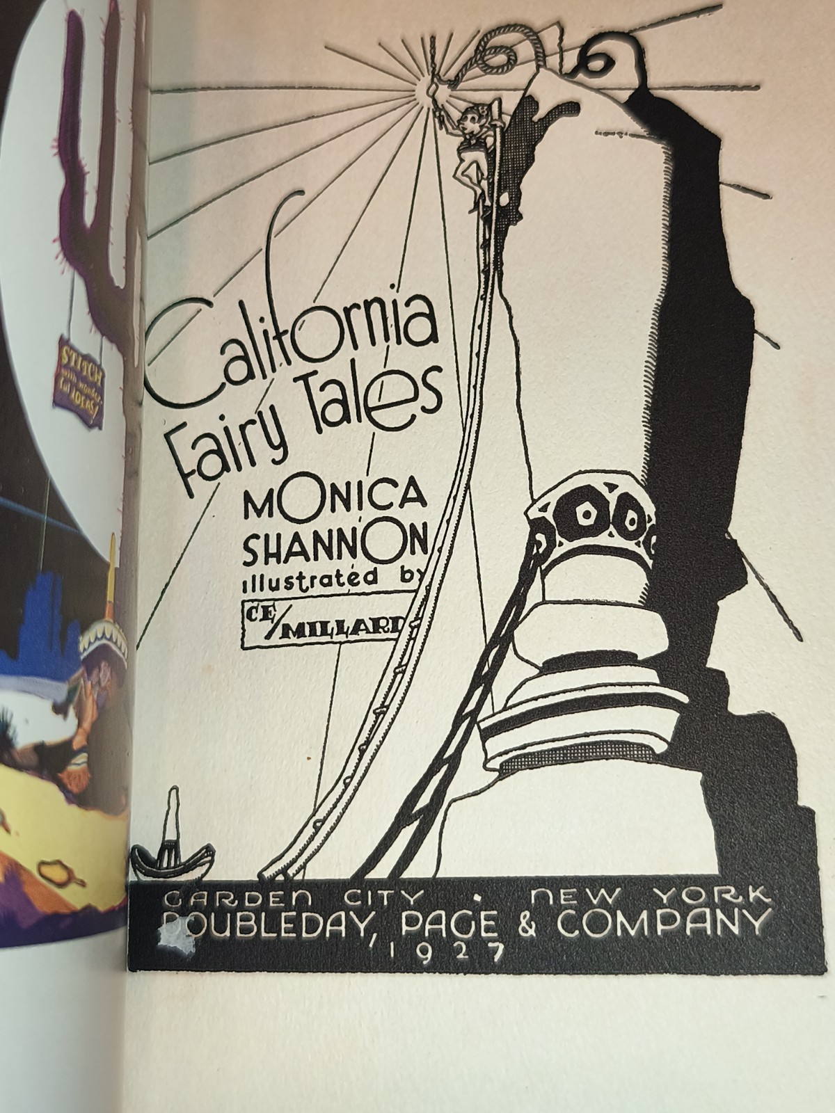 1927 California Fairy Tales Monica Shannon Doubleday Page Dust Jacket Rare VG
