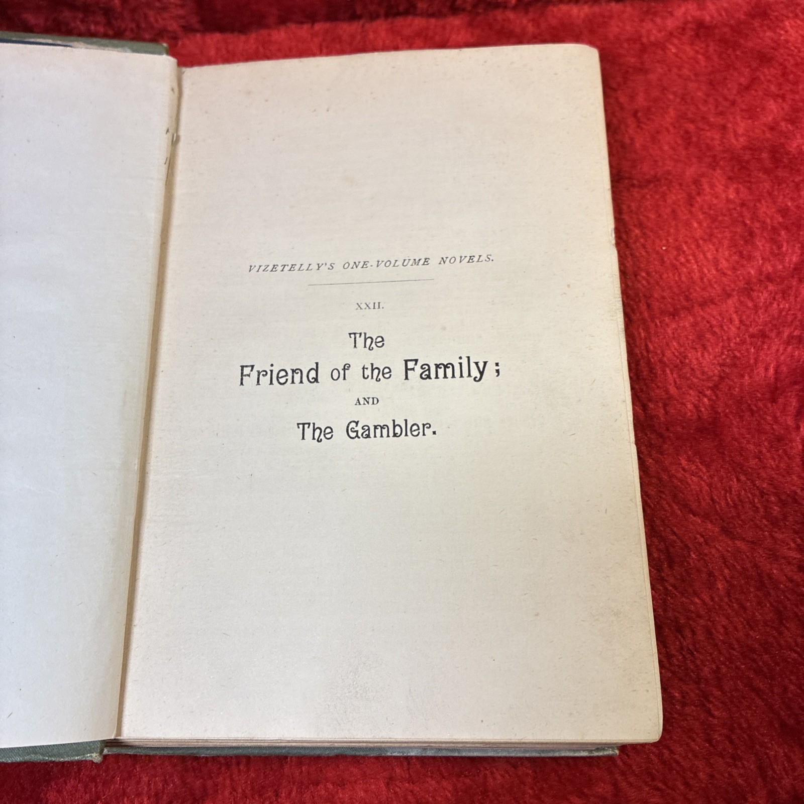 Fyodor Dostoevsky The Friend of the Family and The Gambler 1887 1st Edition RARE