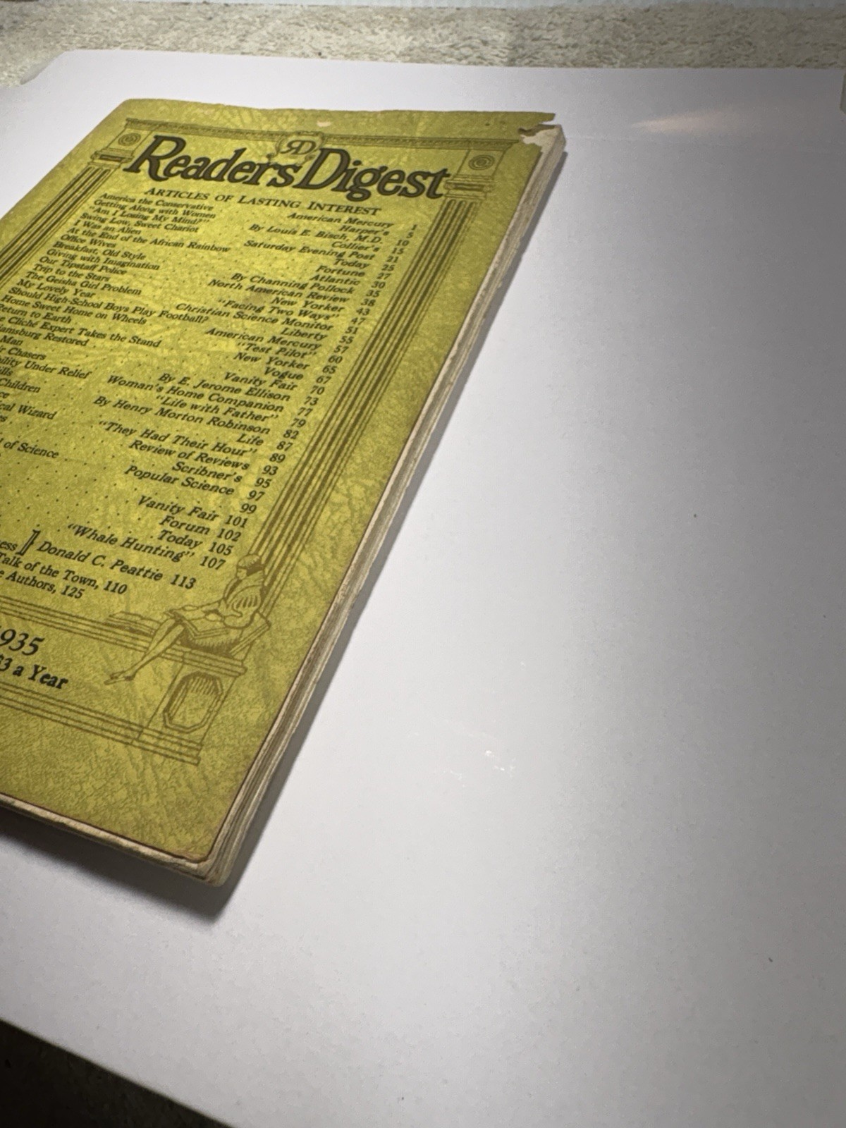 Readers Digest – Vintage November 1935 Original Edition Rare Beauty – VG+ Cond.