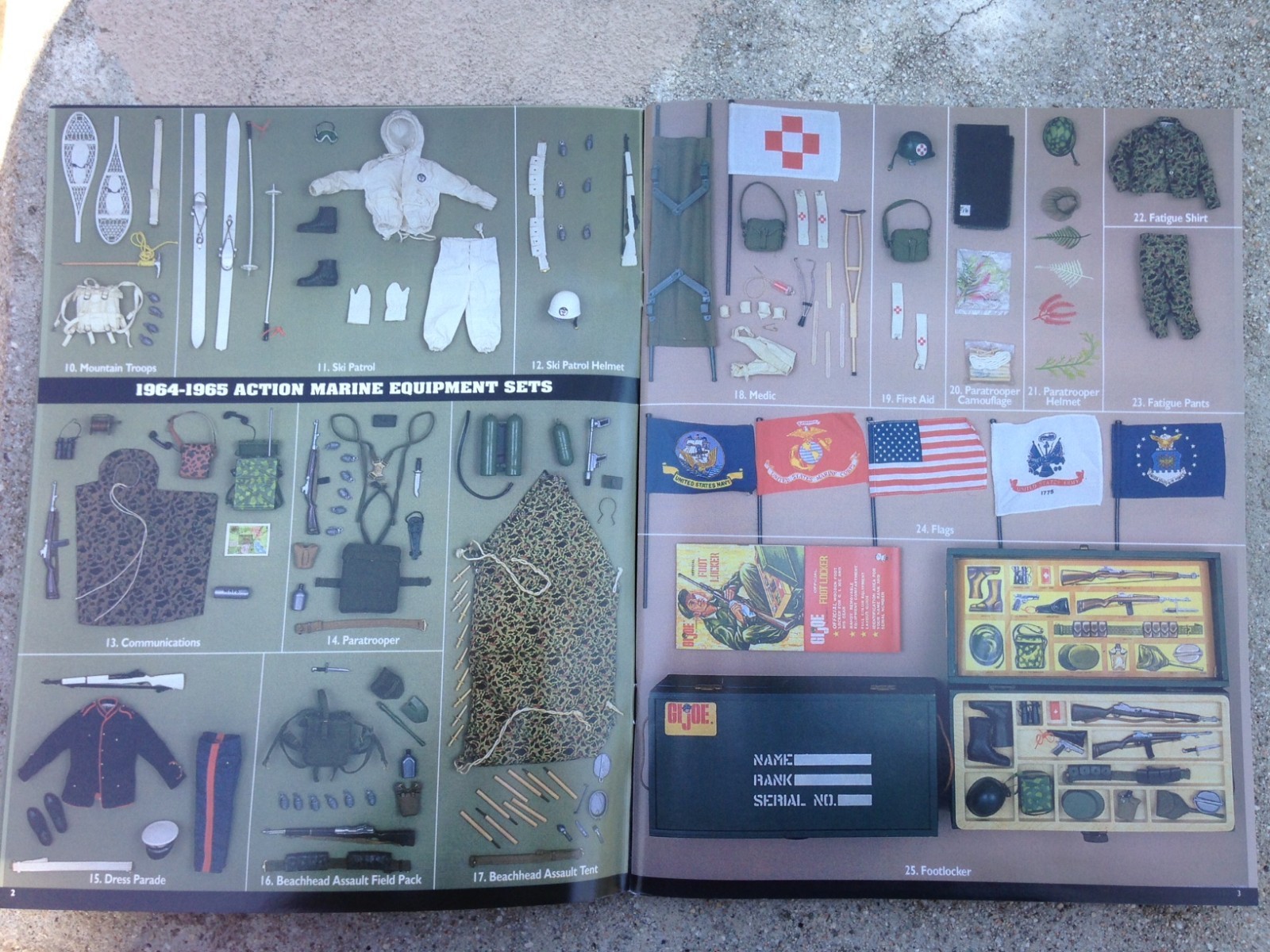 GI JOE VINTAGE ID GUIDE BOOK 1964, 1965, 1966, 1967, 1968, 1969, 1970, 1971, 12″