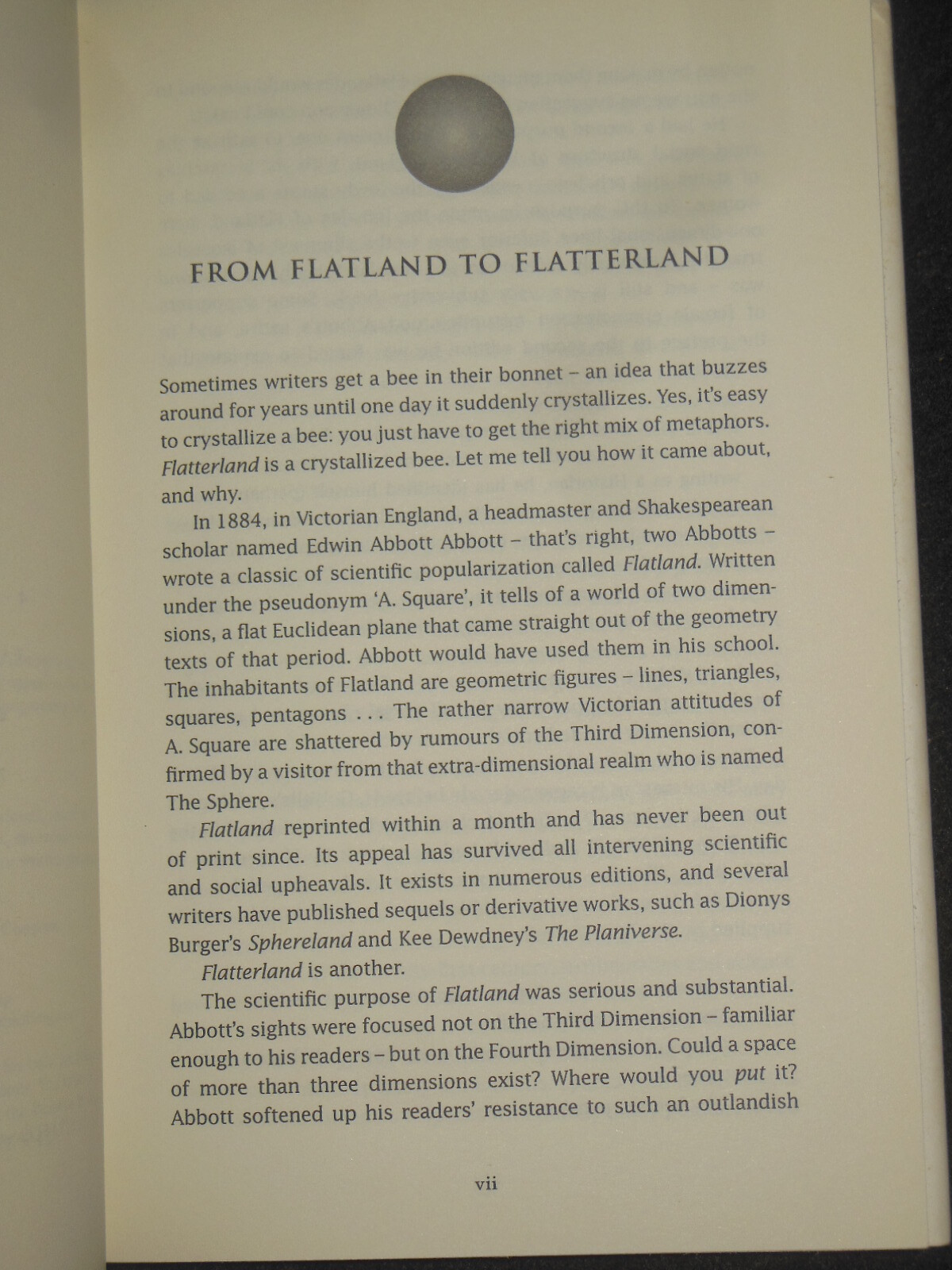 SIGNED; Flatterland: Like Flatland, Only More So by Ian Stewart (2001-1st US) HB