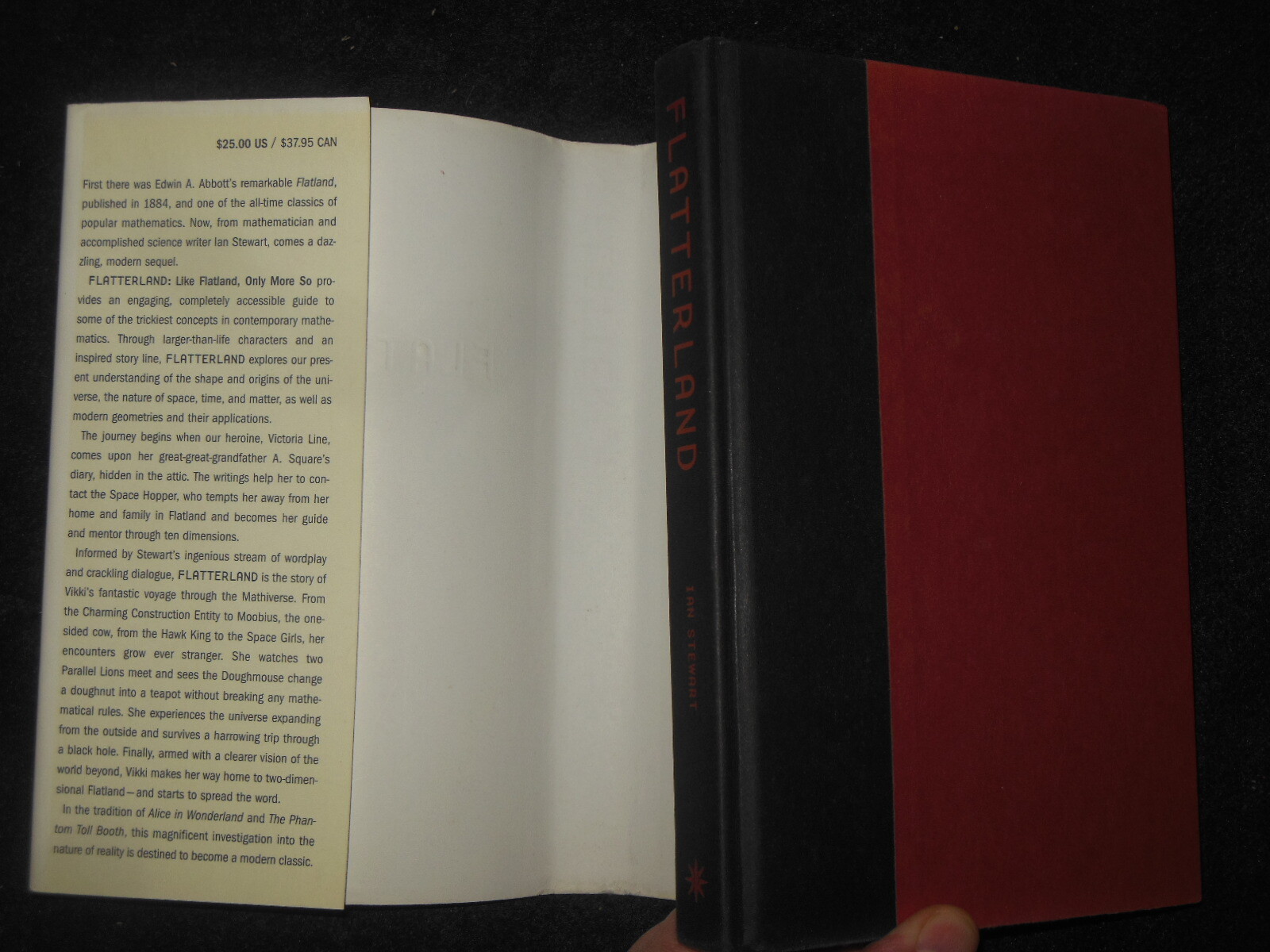 SIGNED; Flatterland: Like Flatland, Only More So by Ian Stewart (2001-1st US) HB