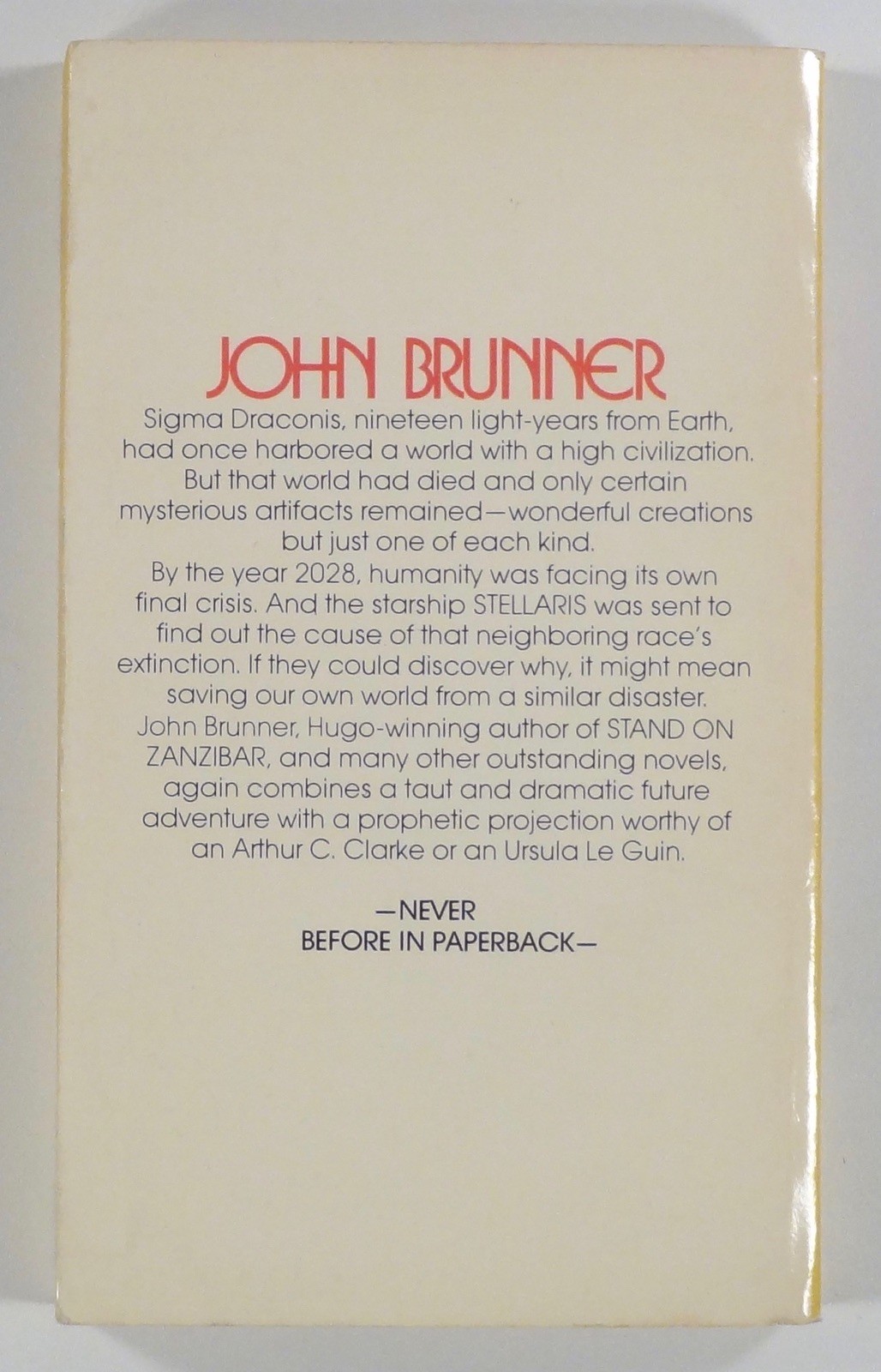 1975 John Brunner TOTAL ECLIPSE science fiction novel DAW #UW1398