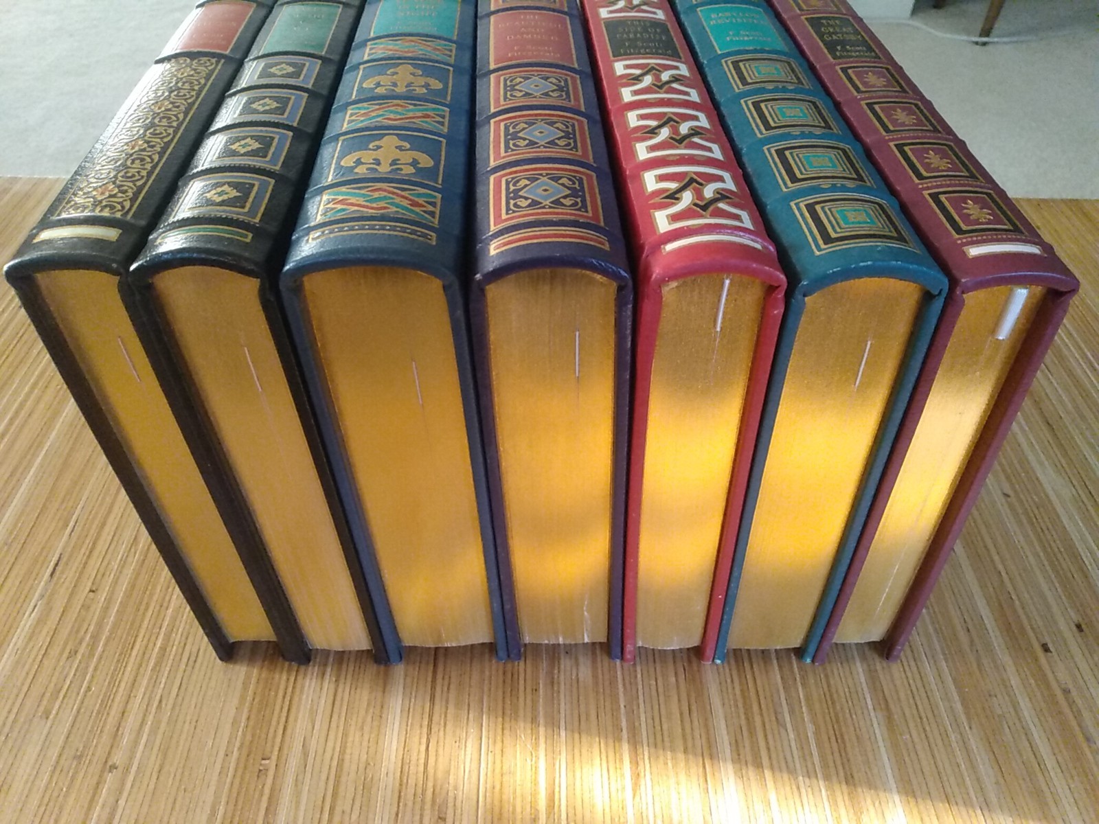 F. Scott Fitzgerald Set Easton Press Set Of 7 Great Gatsby Tender