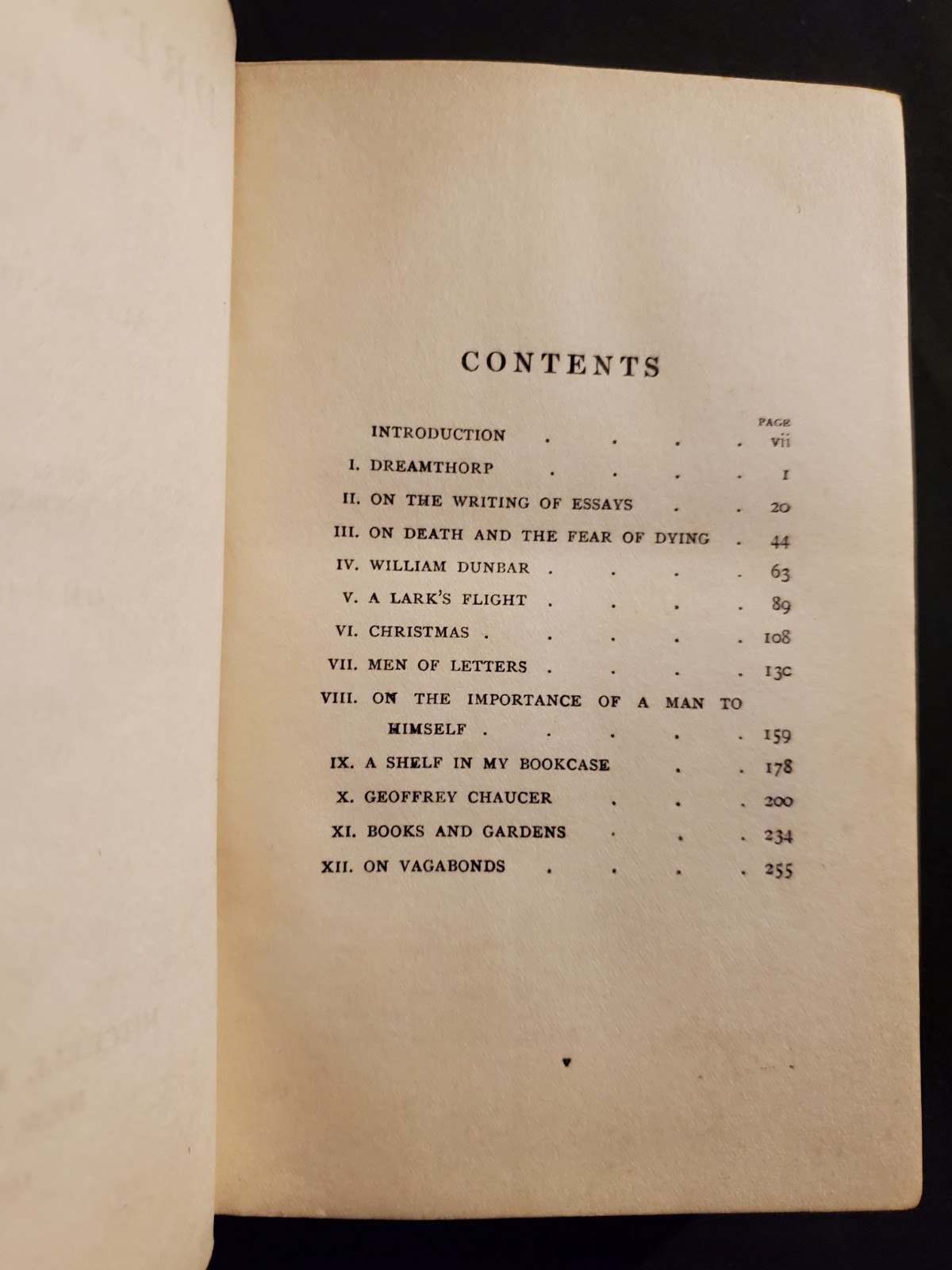 Dreamthorp by Alexander Smith – A Book Of Essays Written In The Country 1907 HC