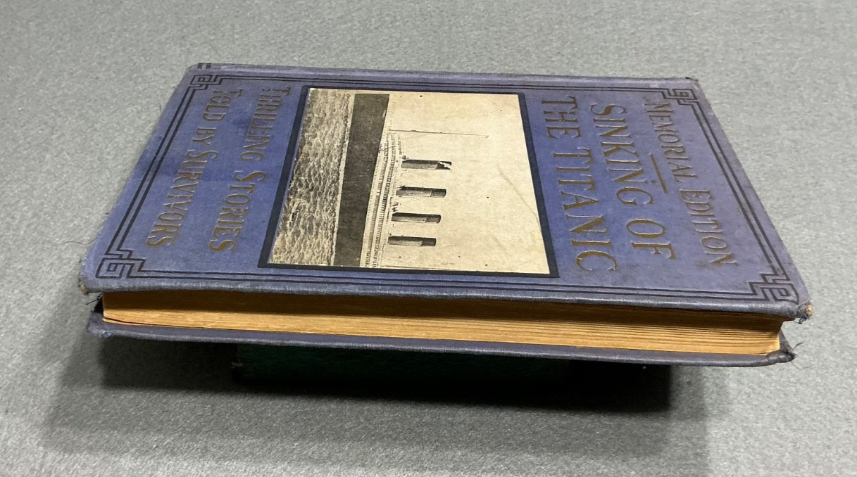 1912 TITANIC SINKING 1st ED MEMORIAL EDITION OCEAN LINER WHITE STAR LINE VG COND