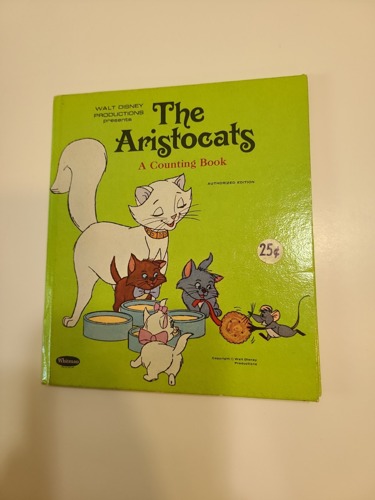 Vintage 1970 Children’s Whitman Tell-A-Tale Book THE ARISTOCATS A Counting Book