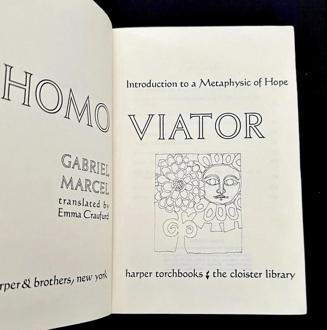 Homo Viator Gabriel Marcel 1962 Harper Torchbook PB Metaphysics Existentialism