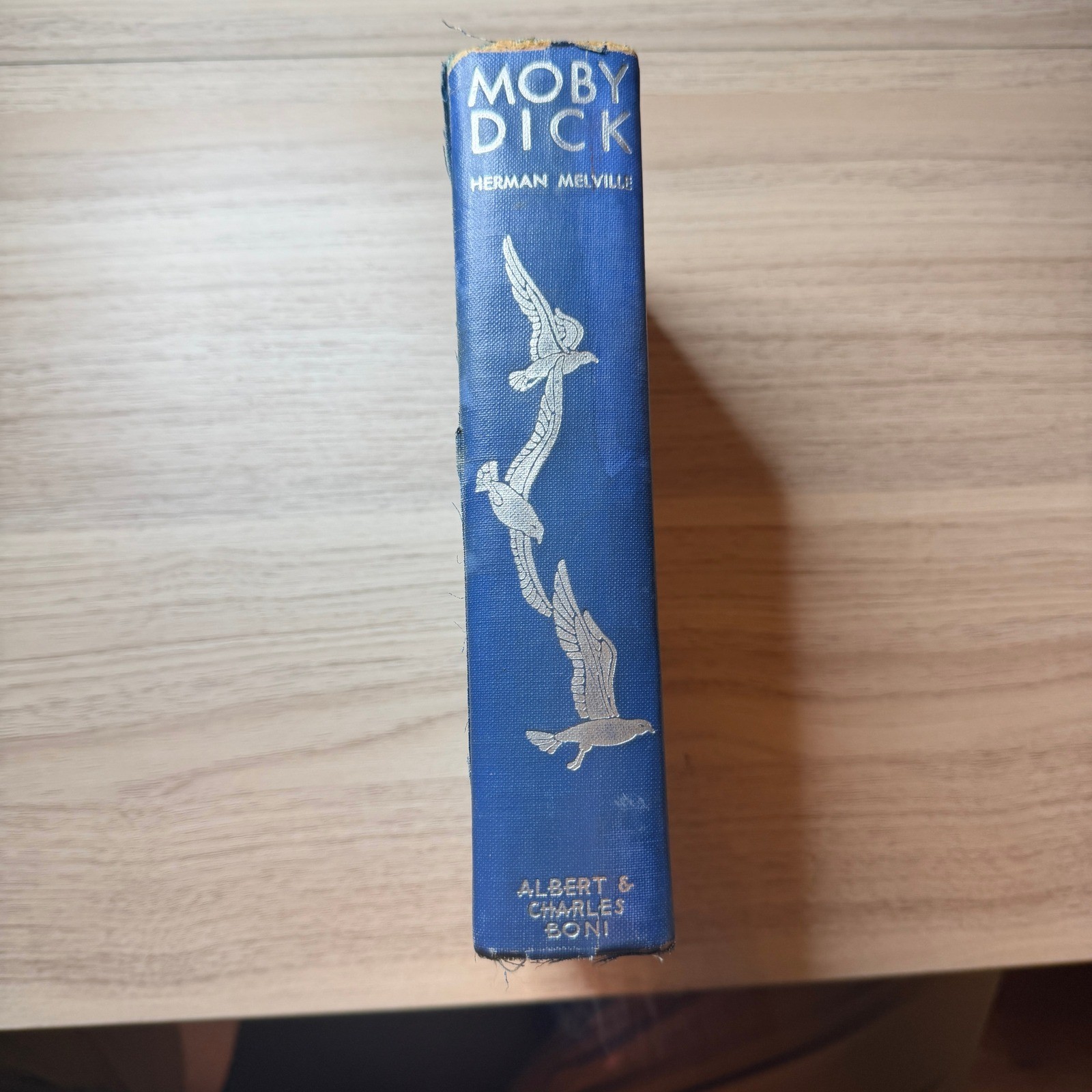 Vintage 33 Moby Dick Herman Melville Raymond Bishop Boni Hardcover