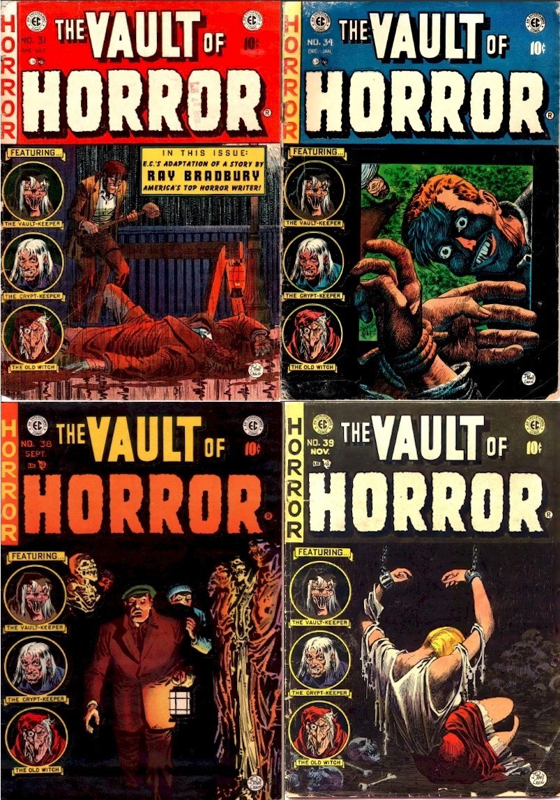 29 old Issues The Vault of Horror Magazine (1950-1955) – Scary & Eerie on DVD