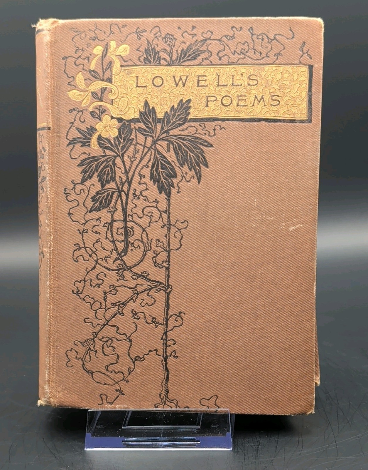 James Russell Lowell The Poetical Works Hardcover Houghton Mifflin Antique Book
