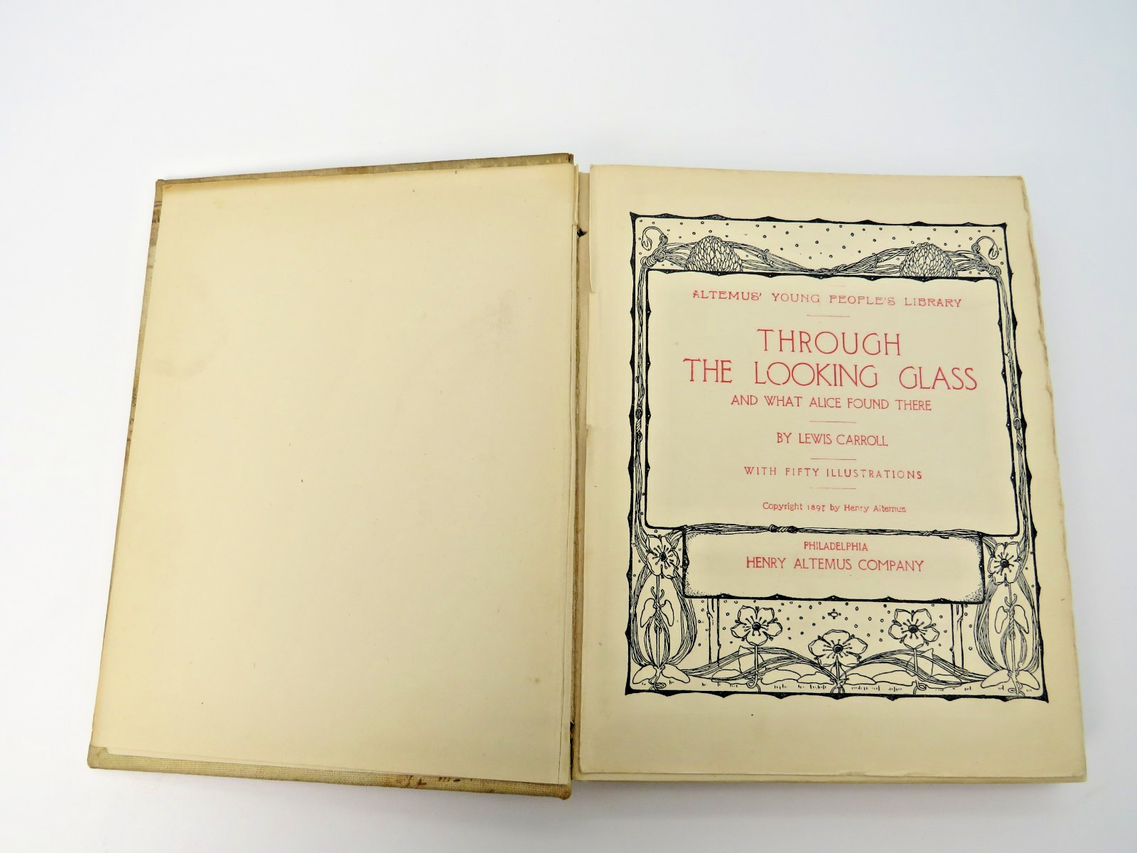Through The Looking Glass Lewis Carroll 1897 Henry Altemus Alice In Wonderland