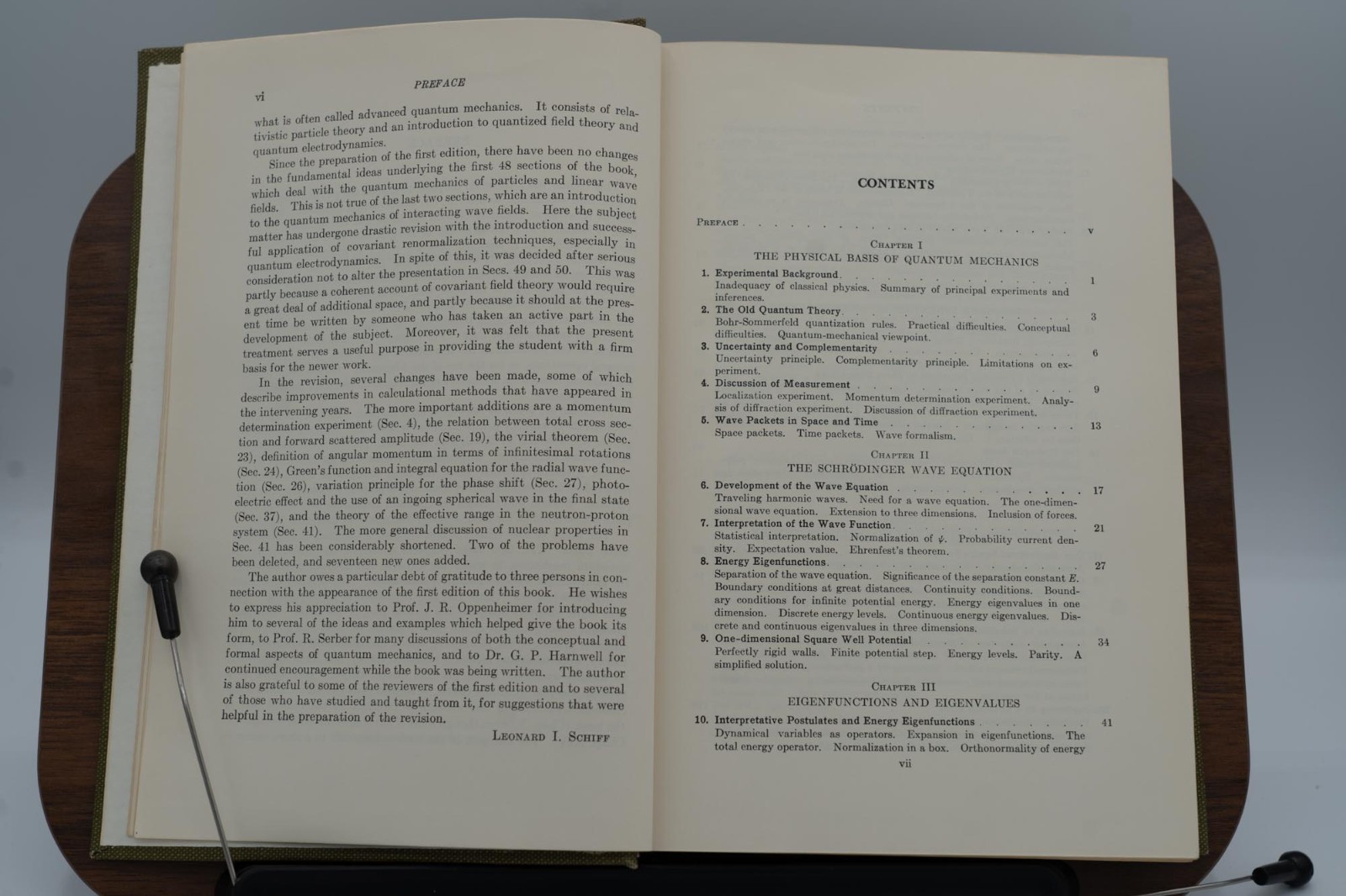 Quantum Mechanics (1955) Leonard I. Schiff – 2nd ed. McGraw-Hill, Intl Series