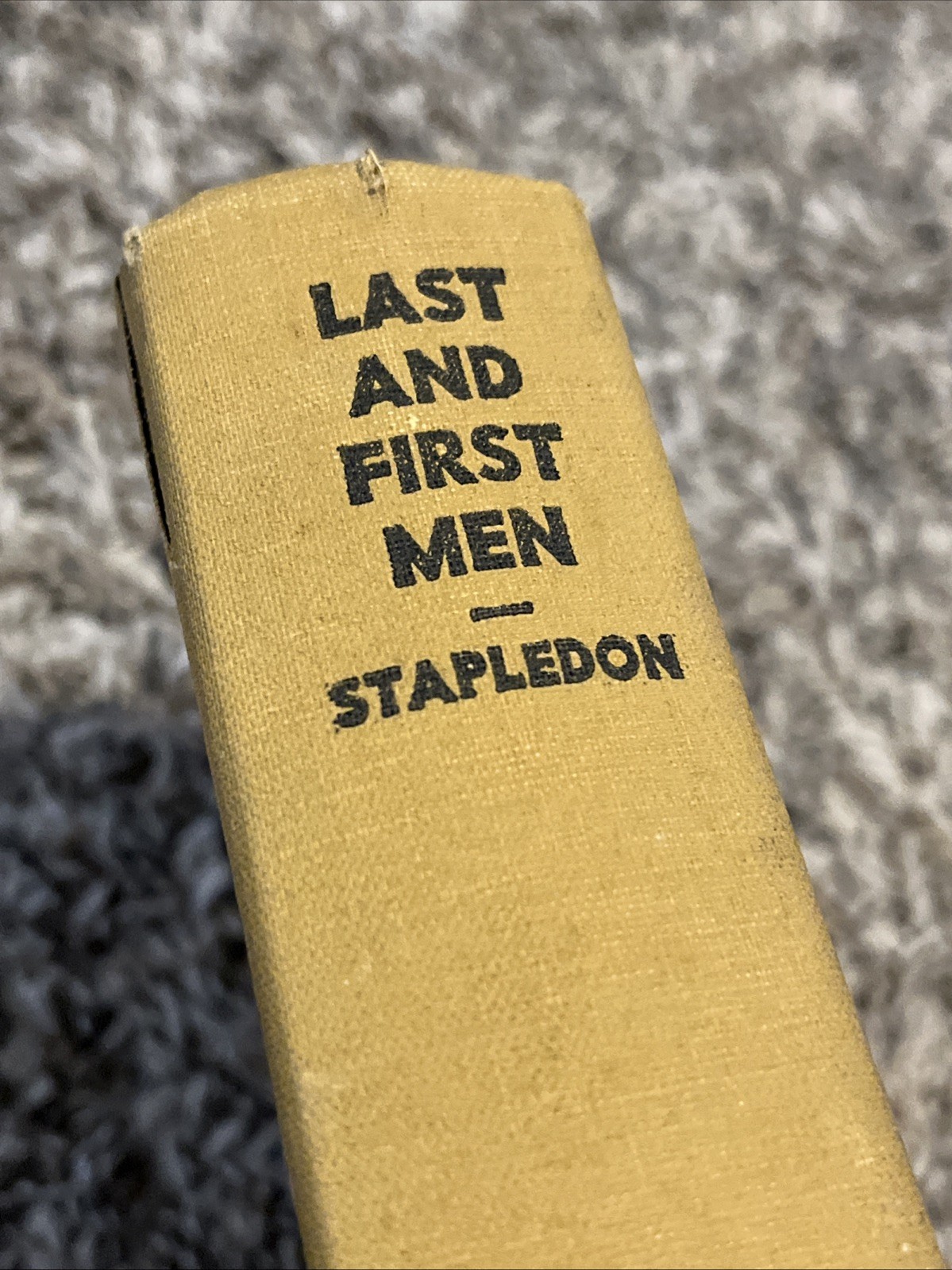 Olaf Stapledon *RARE* Last and First Men Book – 1931 – 1st Amer. Edition – No DJ