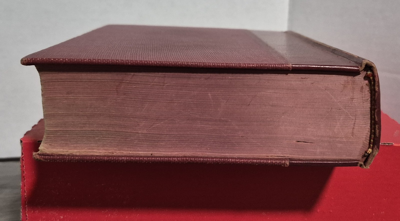 1952 Holy Bible Revised Standard Version RSV Nelson Red Quarter Leather Good