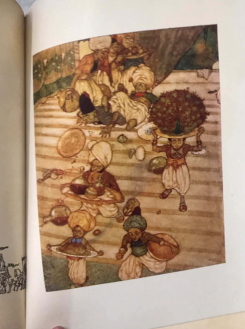 Vintage 1937 The Arabian Nights Laurence Houseman Edmud Dulac Garden City