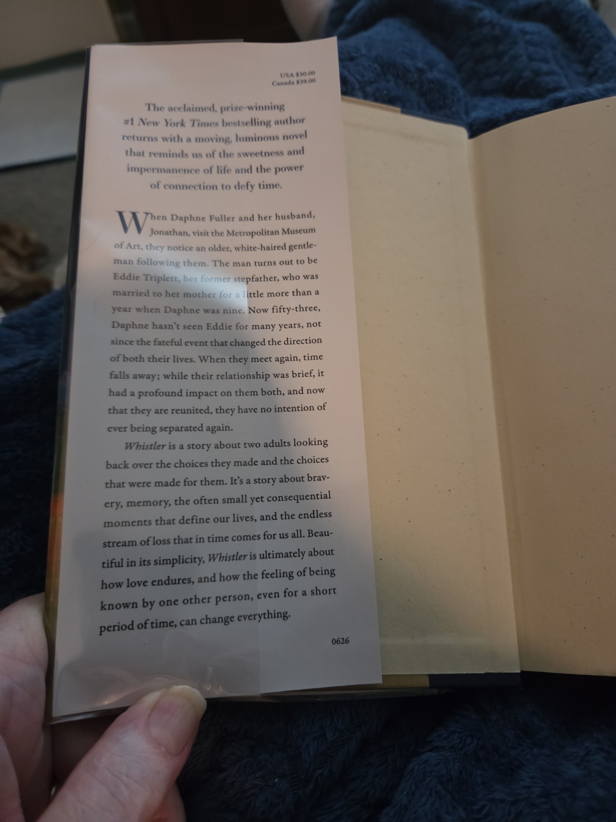 Whistler By Ann Patchett. Signed First Edition, First Printing Hardcover