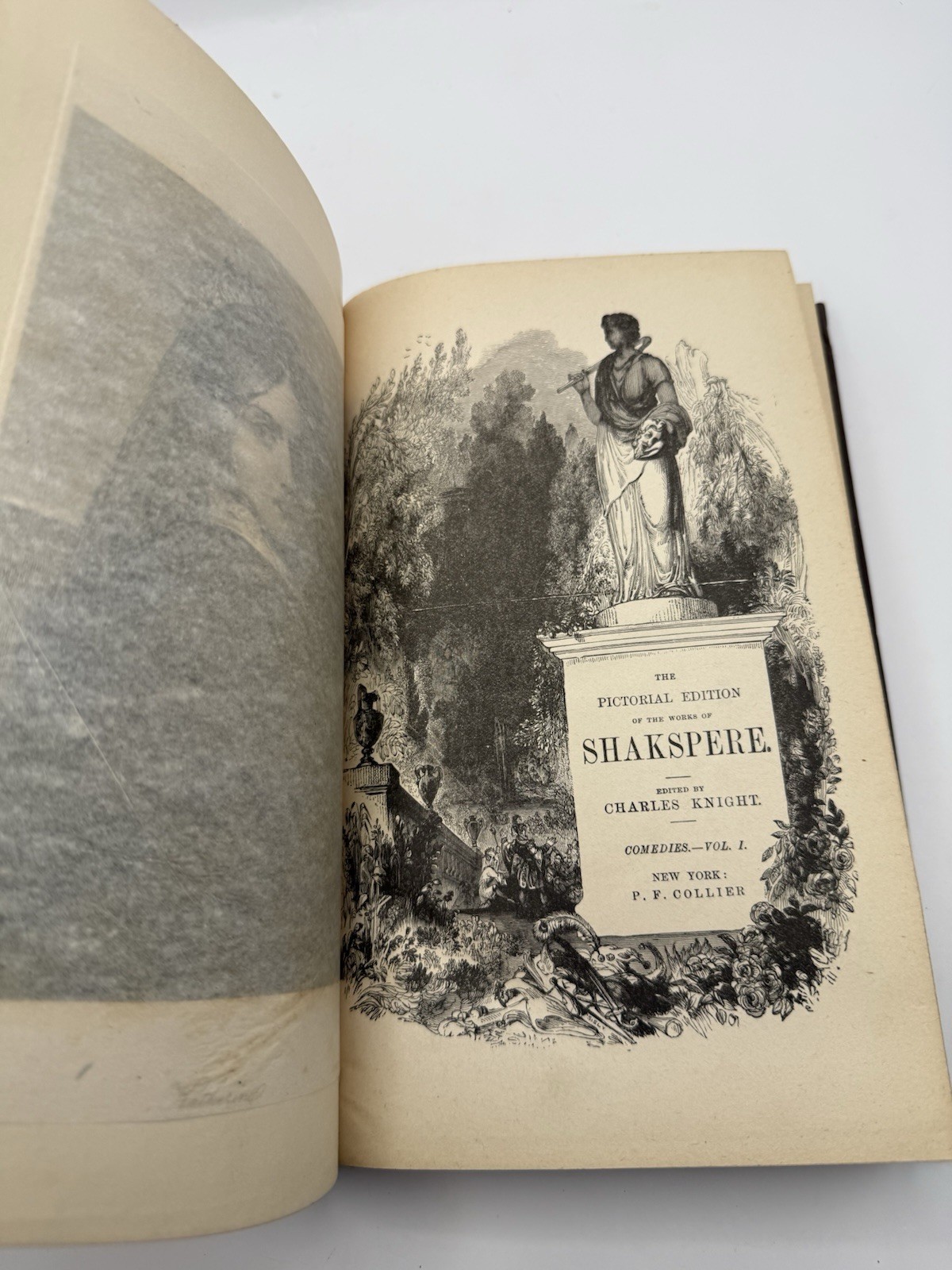 Antique Charles Knight Pictorial Shakespeare 6 Vol Set P.F. Collier Illustrated