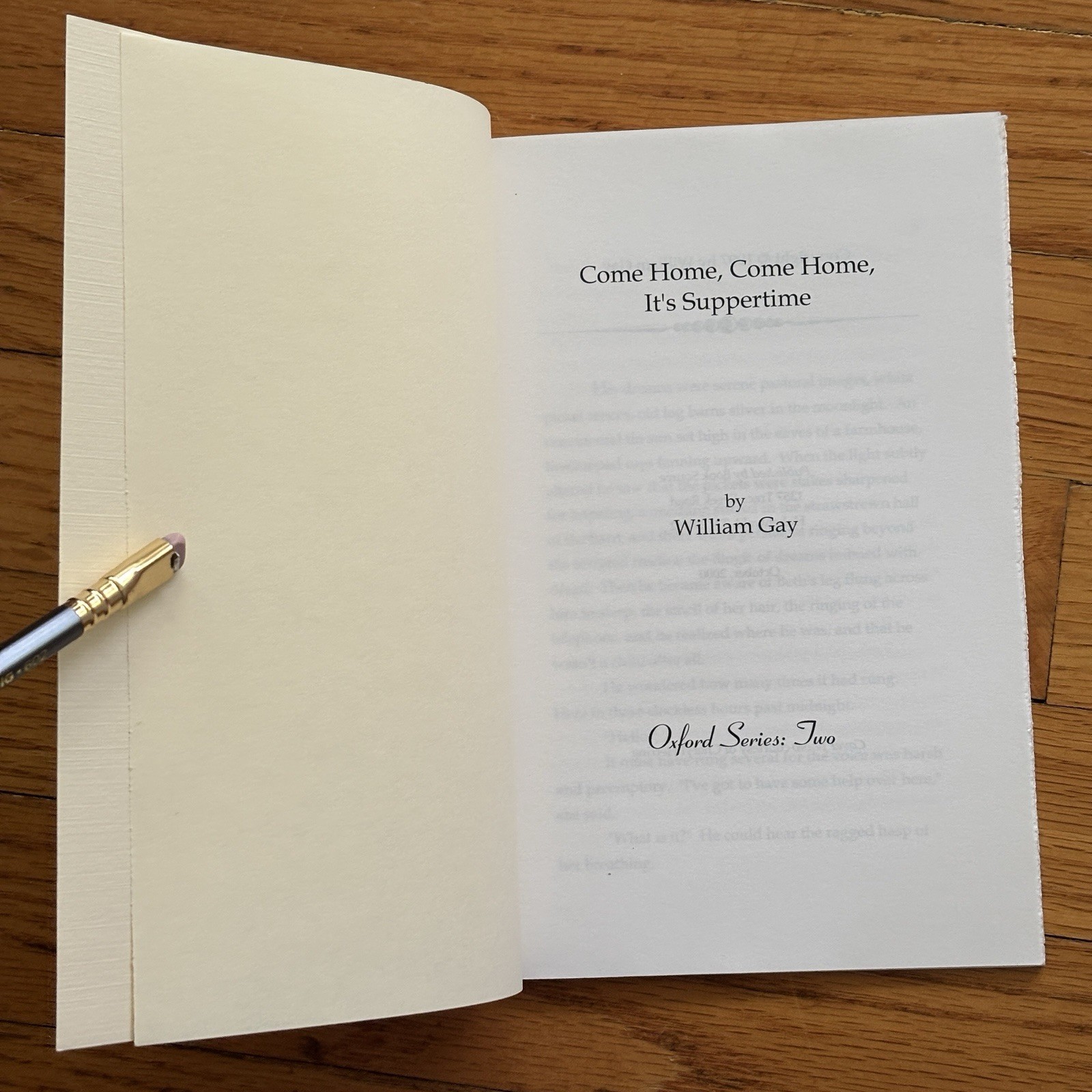 WILLIAM GAY—Come Home—Oxford Series Two–Limited Edition 2000—Hohenwald TN—RARE