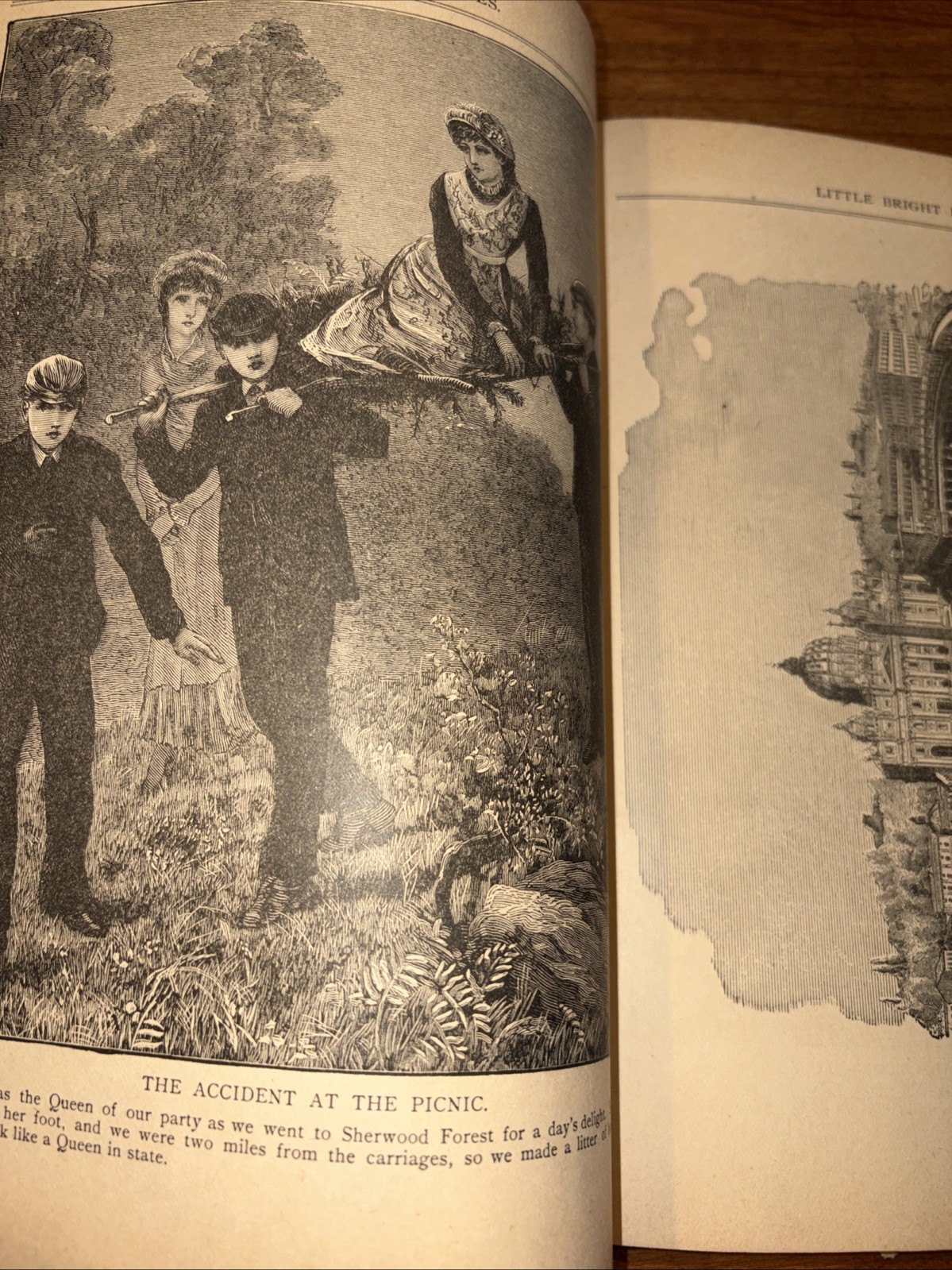 Antique Book Little Bright Eyes Circa 1885 Hardcover by Thomas Hanford 1st Ed