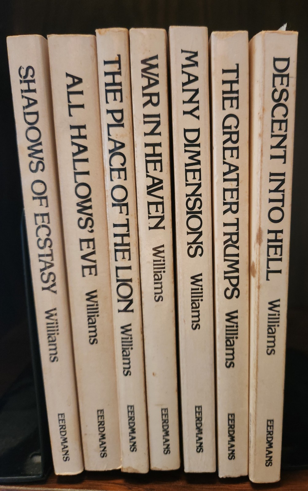The Novels of Charles Williams, 7 vols complete set , PB. 1980. VG+
