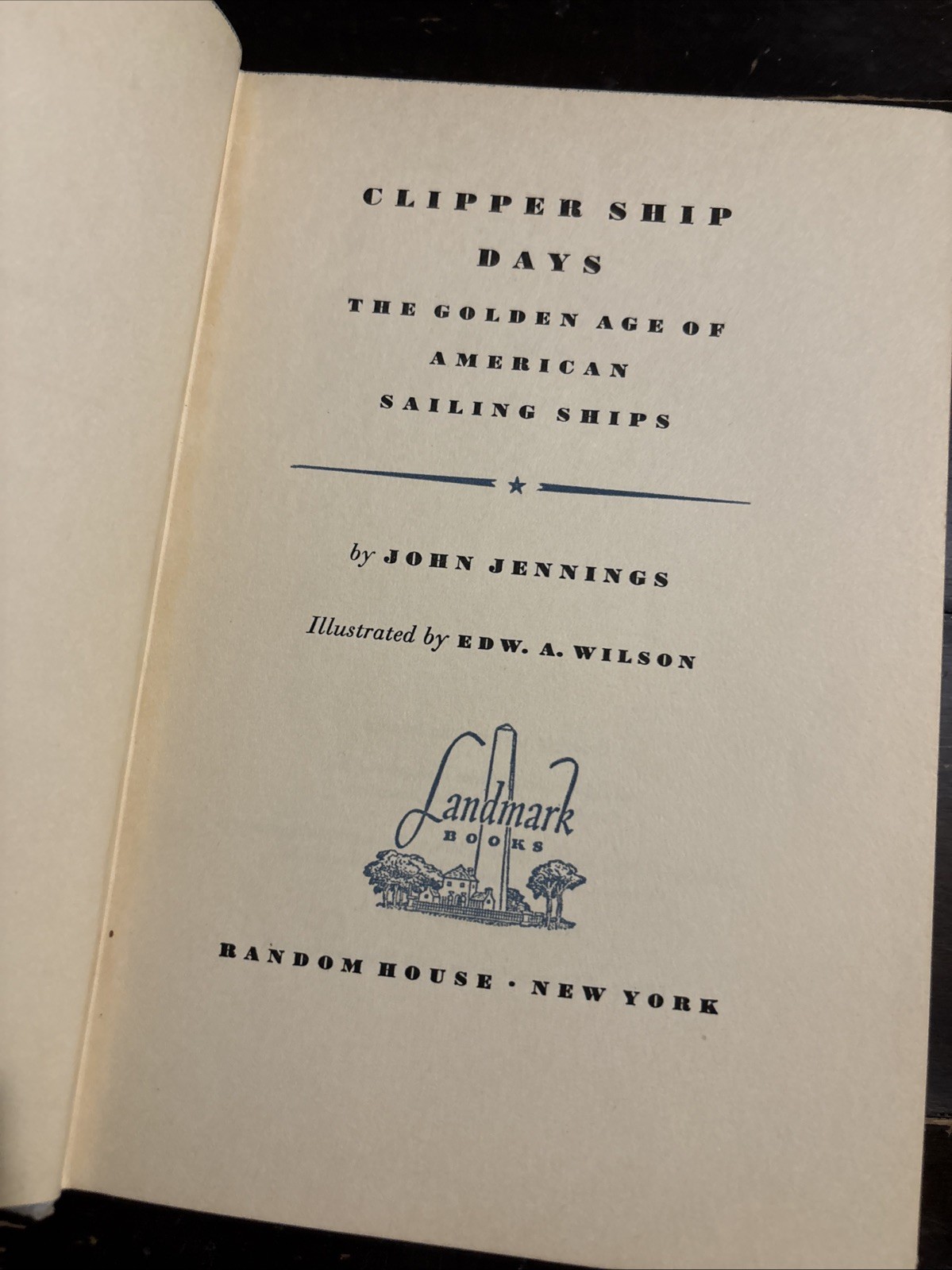 Clipper Ship Days | Random House Landmark Books | 1952