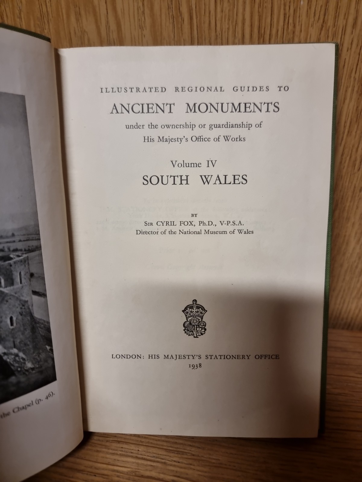 Ancient Monuments Volume IV South Wales 1938 Hardback Book (4816)