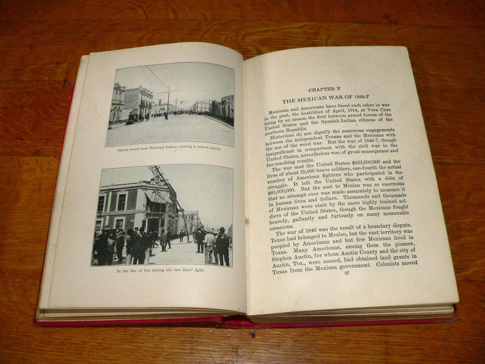 Antique 1914 “Mexico in Peace and War” Illustrated HC Book by Thomas H. Russell