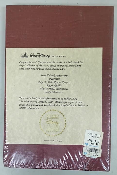 Sealed Disney Comics Limited Edition Boxed Collection First Issues 1990