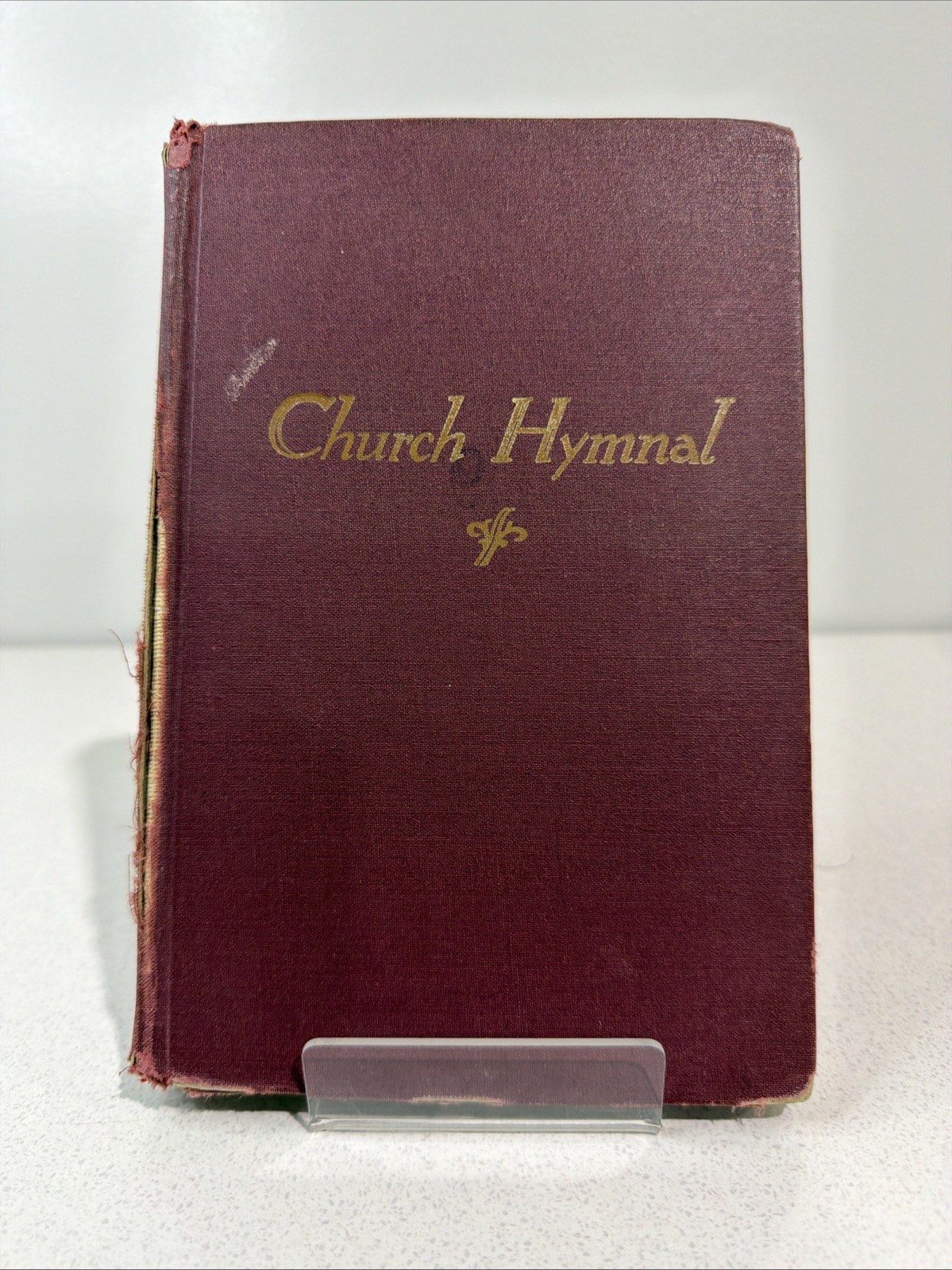 Vintage 1951 Church Hymnal Shaped Notes Tennessee Music HC Burgundy Red USA
