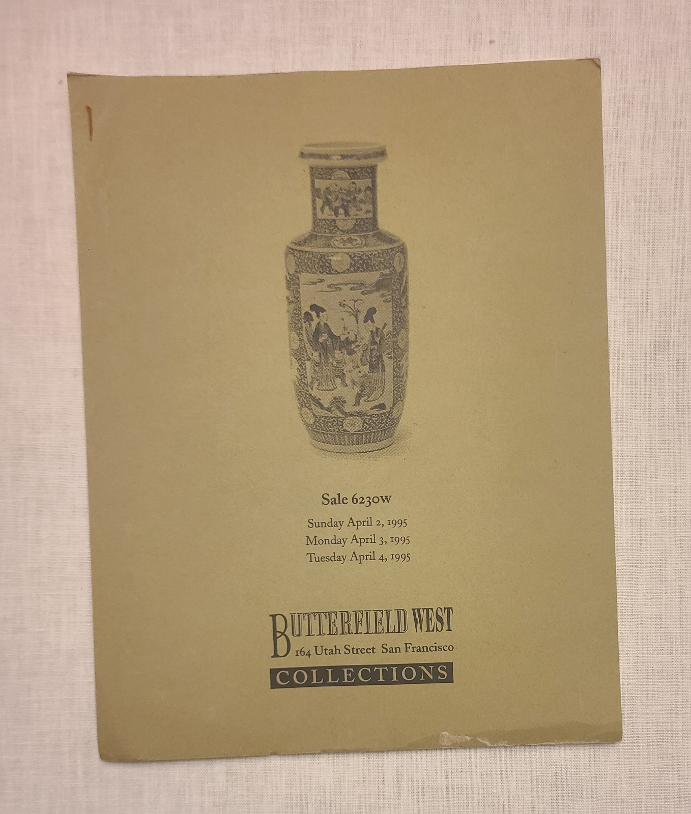 Butterfield West Collections – Sale 6230W April 1995 Rugs/Furniture/Asian Works