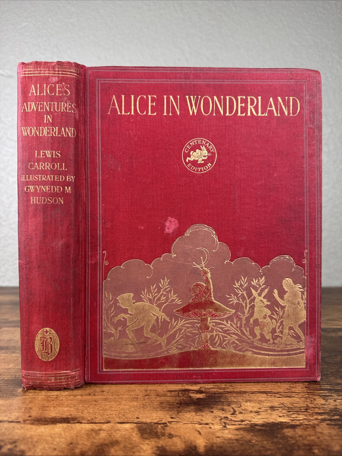 ALICE IN WONDERLAND BY LEWIS CARROLL 1932 CENTENARY ED. ILLUSTRATED BY G. HUDSON
