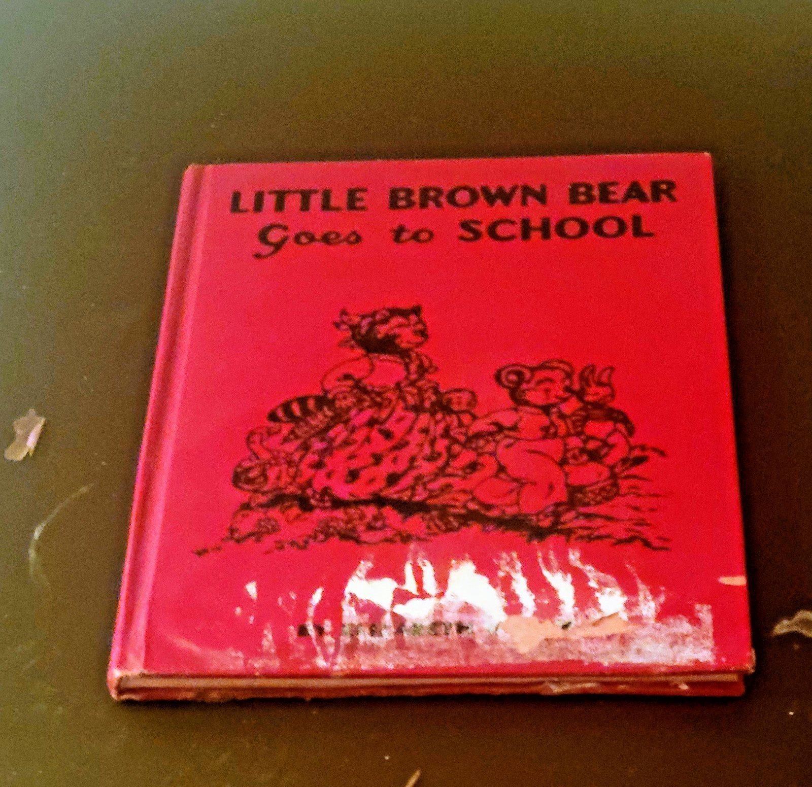 1955 Little Brown Bear Goes to School Elizabeth Upham First Edition Platt & Munk