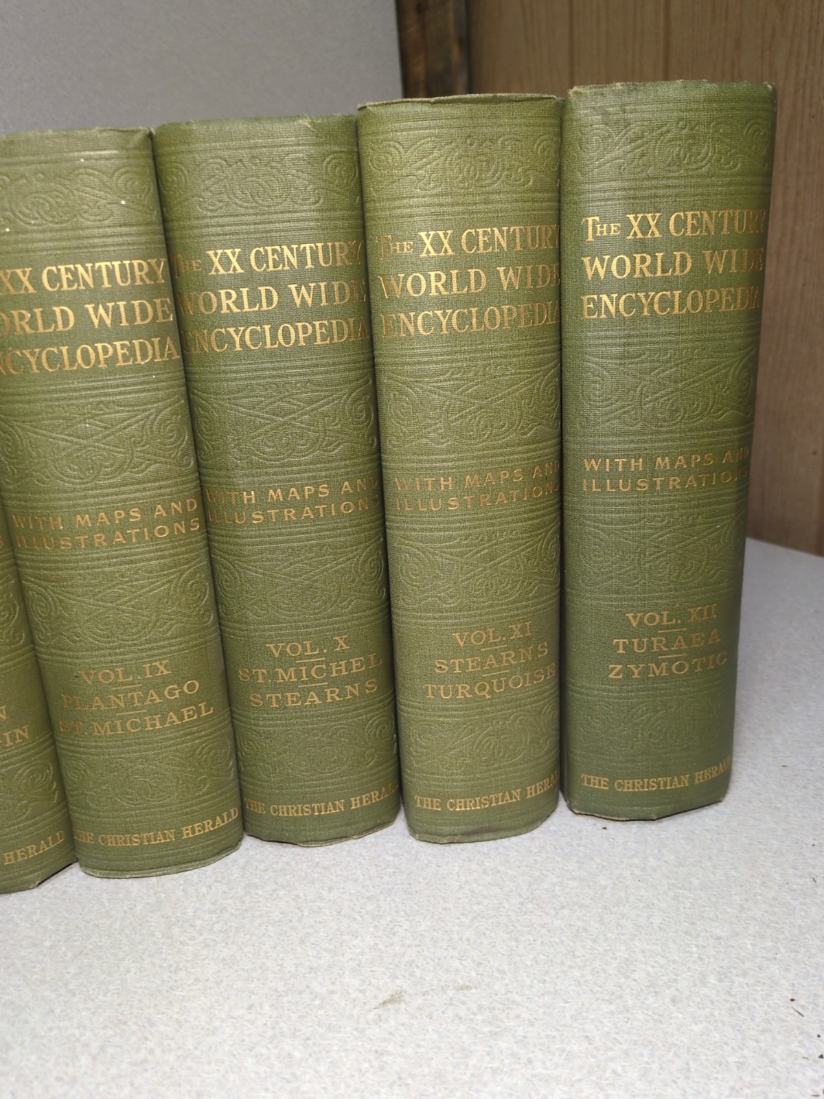Twentieth Century World-Wide Encyclopedia 1903 Ambrose Johnson 12 volumes