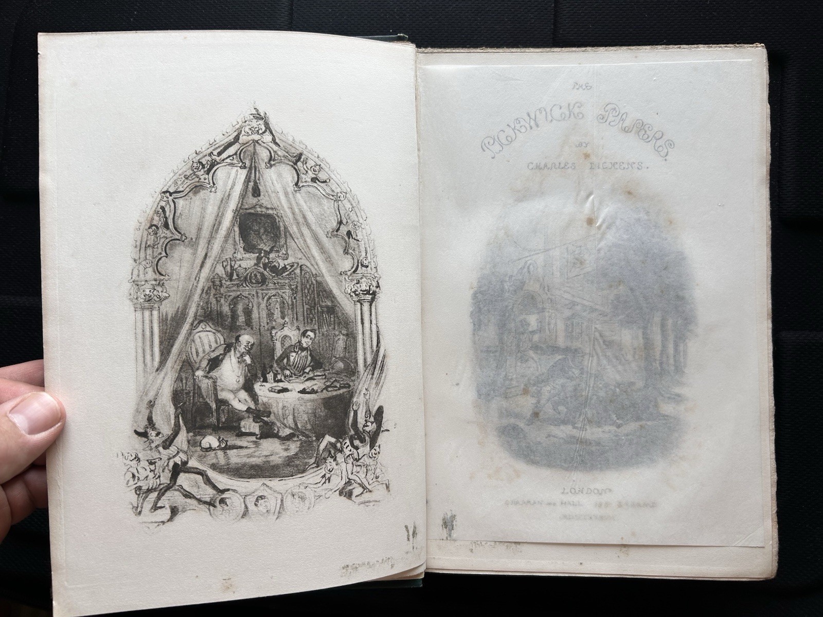 Charles Dickens PICKWICK PAPERS Victoria Edition 1887 2 Vol Set Illustrated