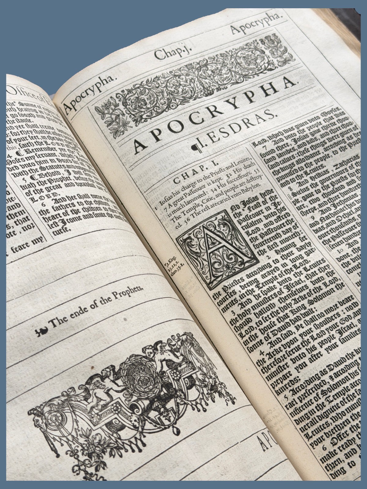 1617 Pulpit Folio 59-Line King James Bible – Complete Text with Genealogies