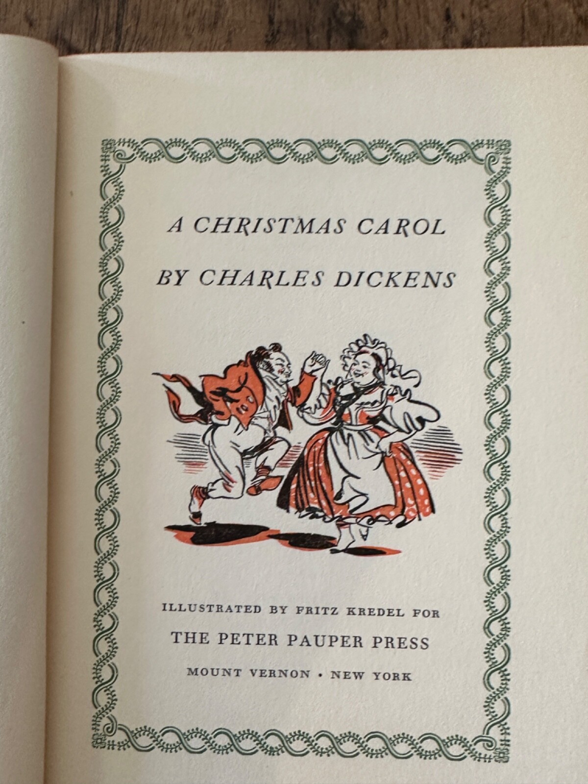 A Christmas Carol by Charles Dickens illustrated by fritz kredel Hardcover