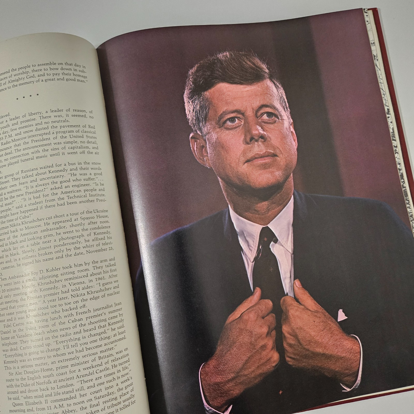 DEATH OF PRESIDENT JOHN F. KENNEDY, THE TORCH IS PASSED… 1963 AP BOOK