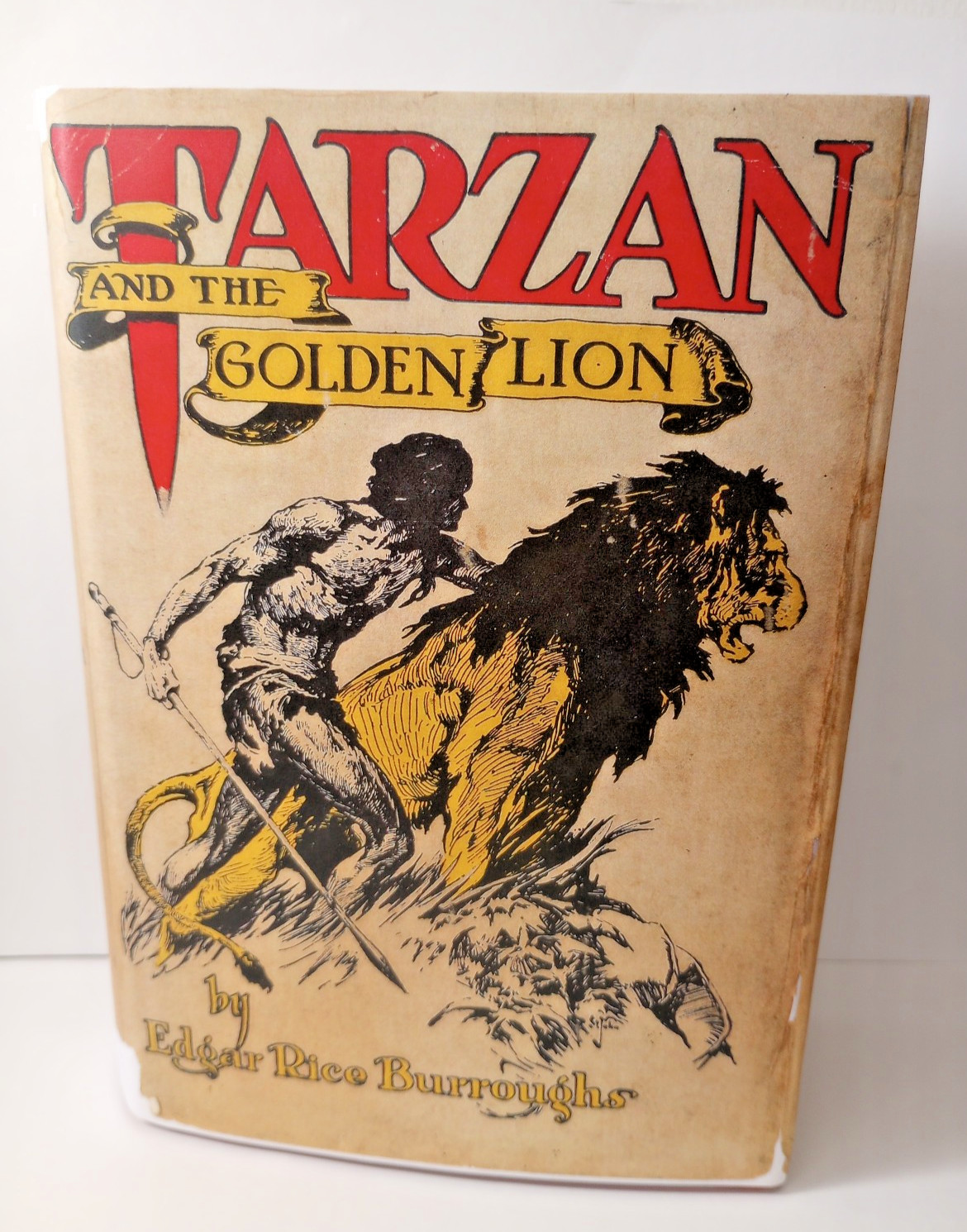 Edgar Rice Burroughs / Tarzan and the Golden Lion 1st Edition March 1923 HCDJ