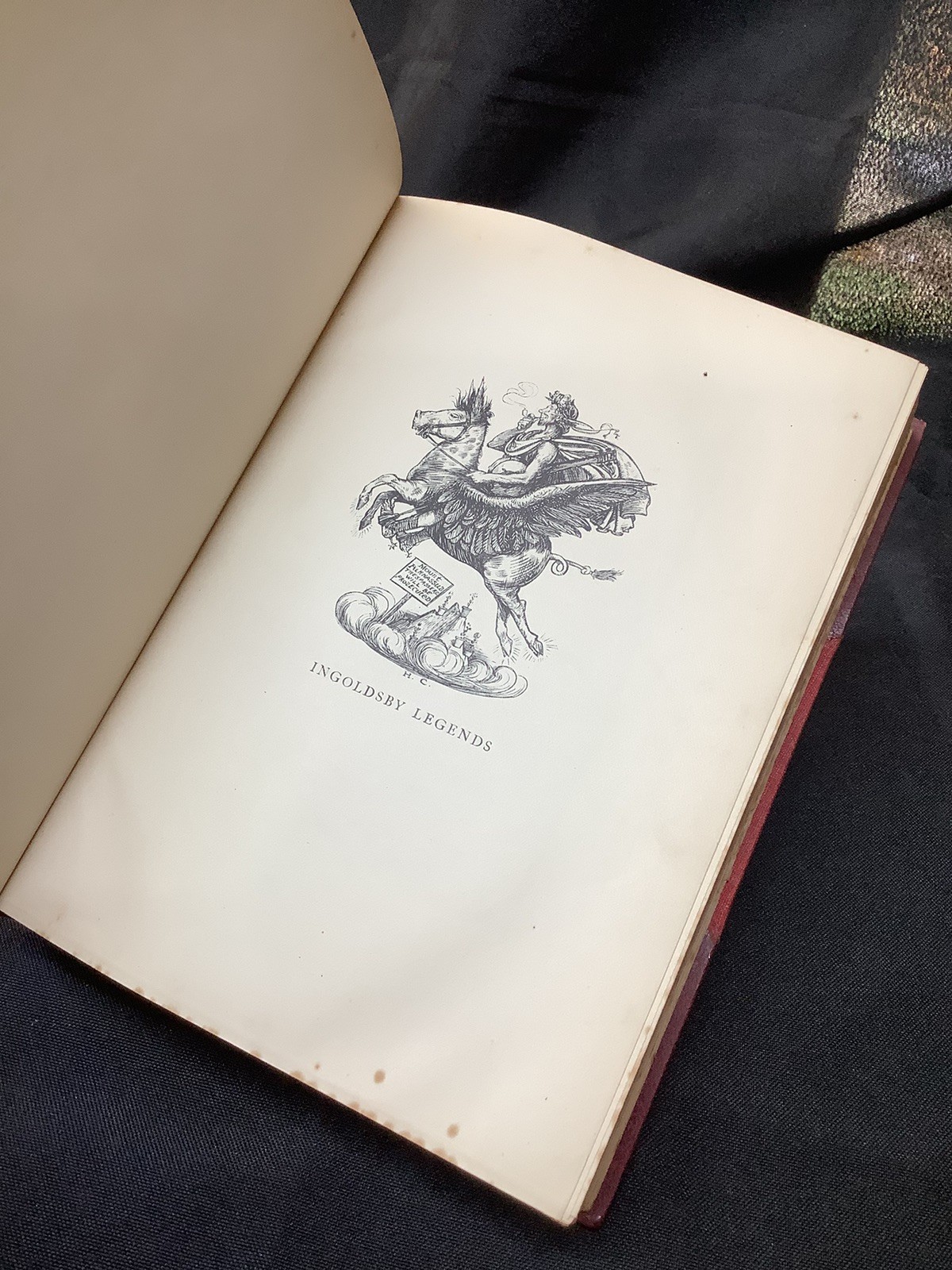 1903 Illustrations By Herbert Cole Ingoldsby Legends HB Thick Red Leather