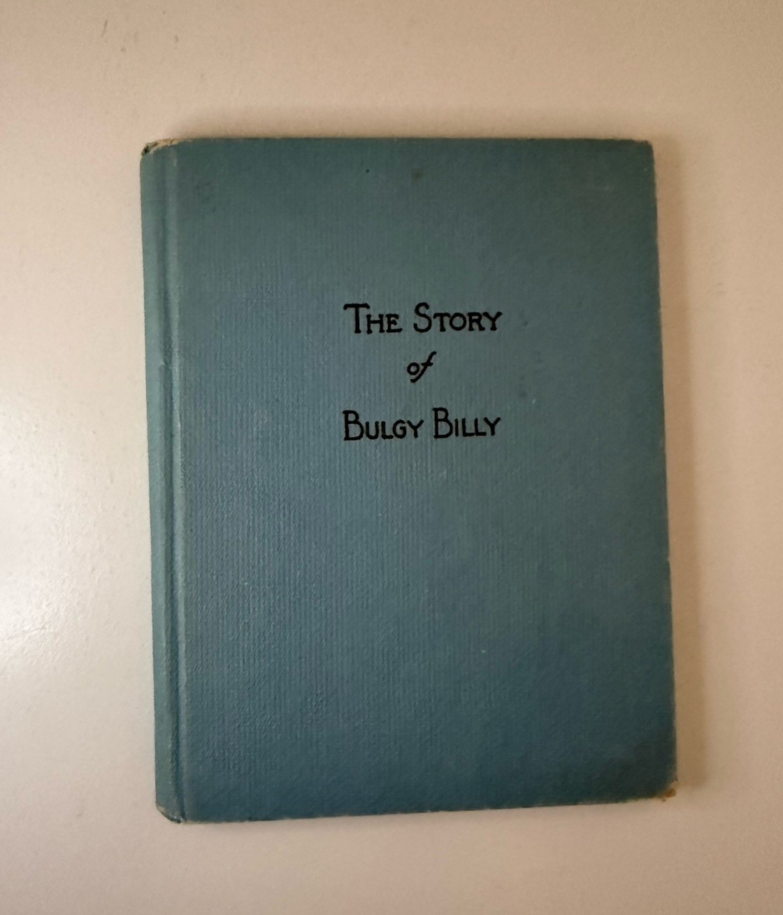 The Story of BULGY BILLY Marian Jack Whitman 1926 First Edition NMT Antique Book