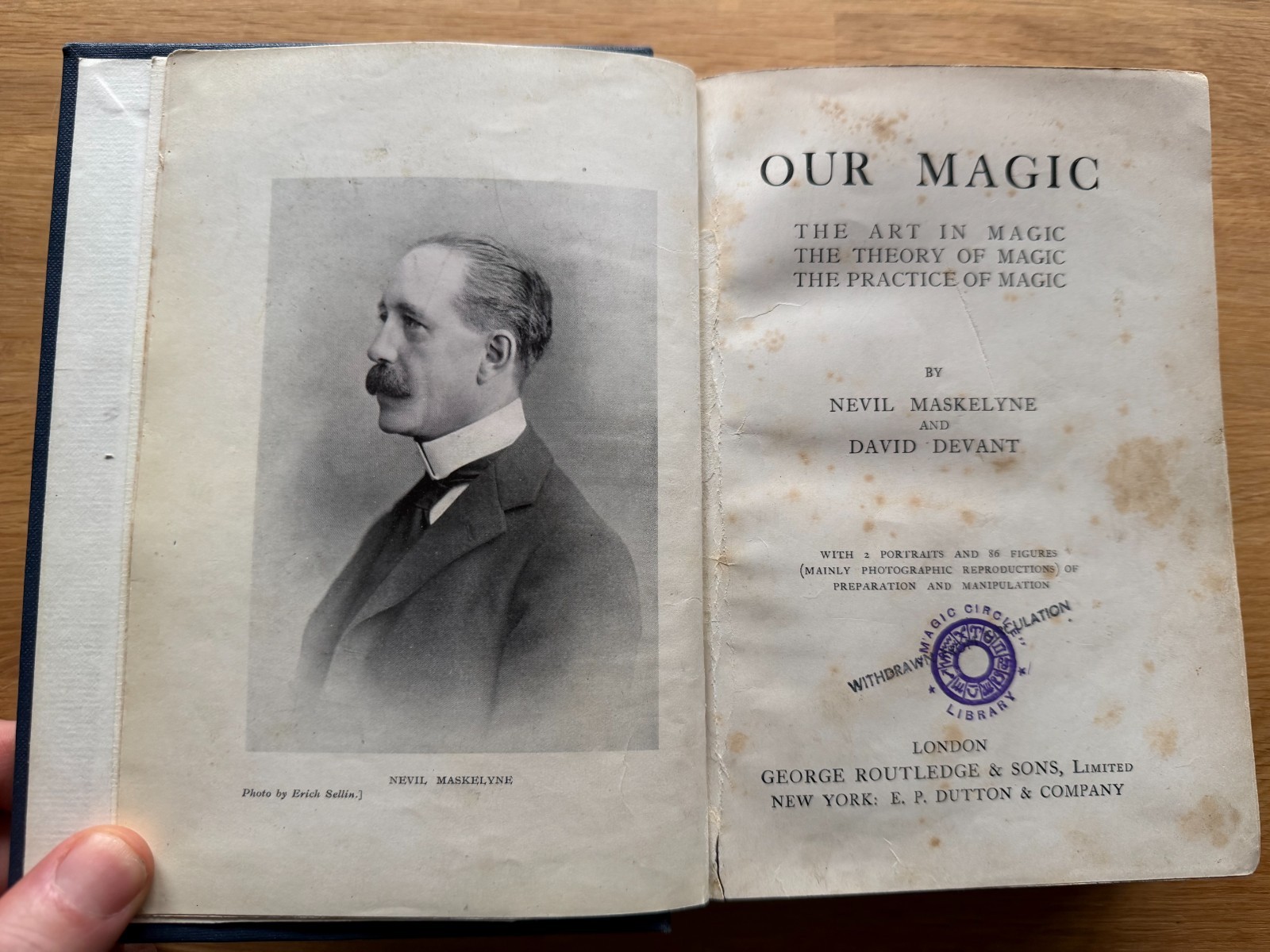 Our Magic Maskelyne Devant c1911 Routledge Ex Magic Circle Library Withdrawn