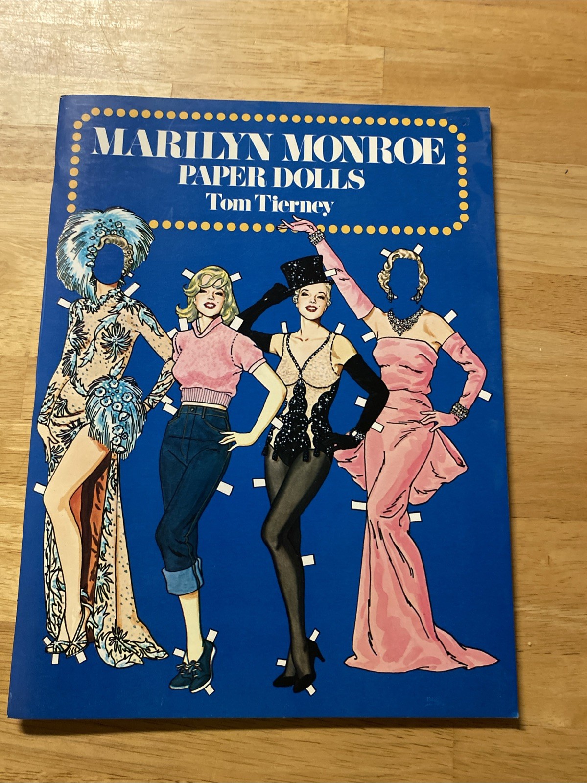 Marilyn Monroe Paper Dolls by Tom Tierney (1979 Trade Paperback) VG Condition