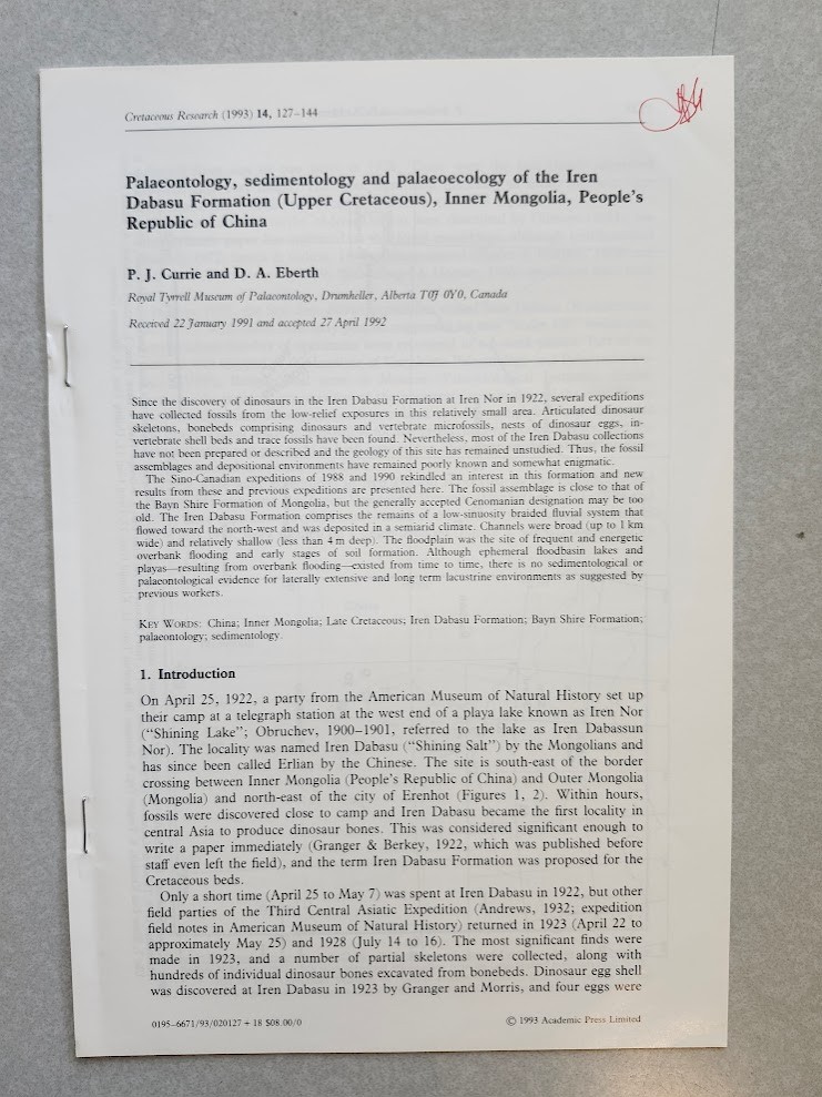 Philip J. Currie & Others Cretaceous Dinosaur Fossil +MORE Reprint Collection !!
