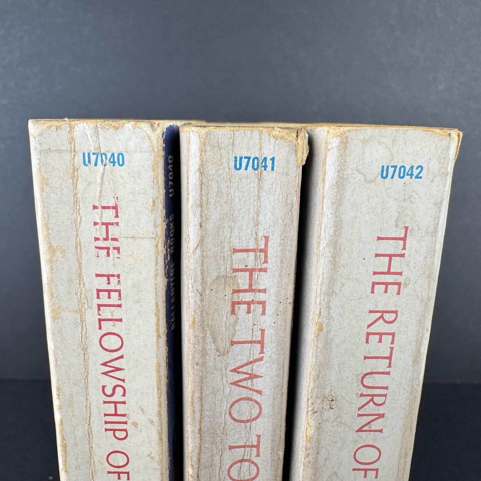 J.R.R. Tolkien Lord of the Rings 1967 Ballantine Paperback Set + B&W Slipcase
